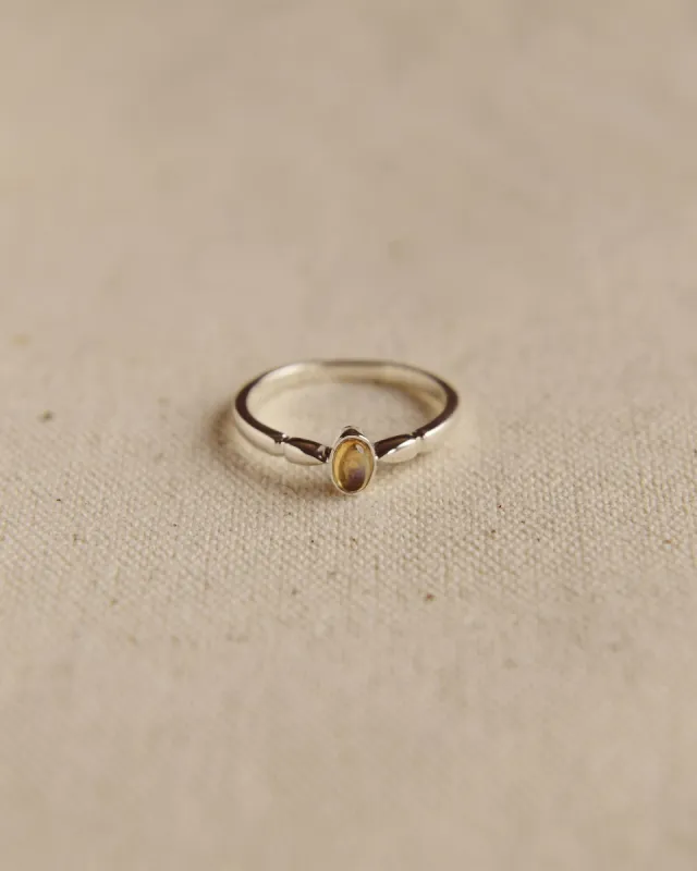 Joanie Sterling Silver Birthstone Ring - November sold by Rock n Rose