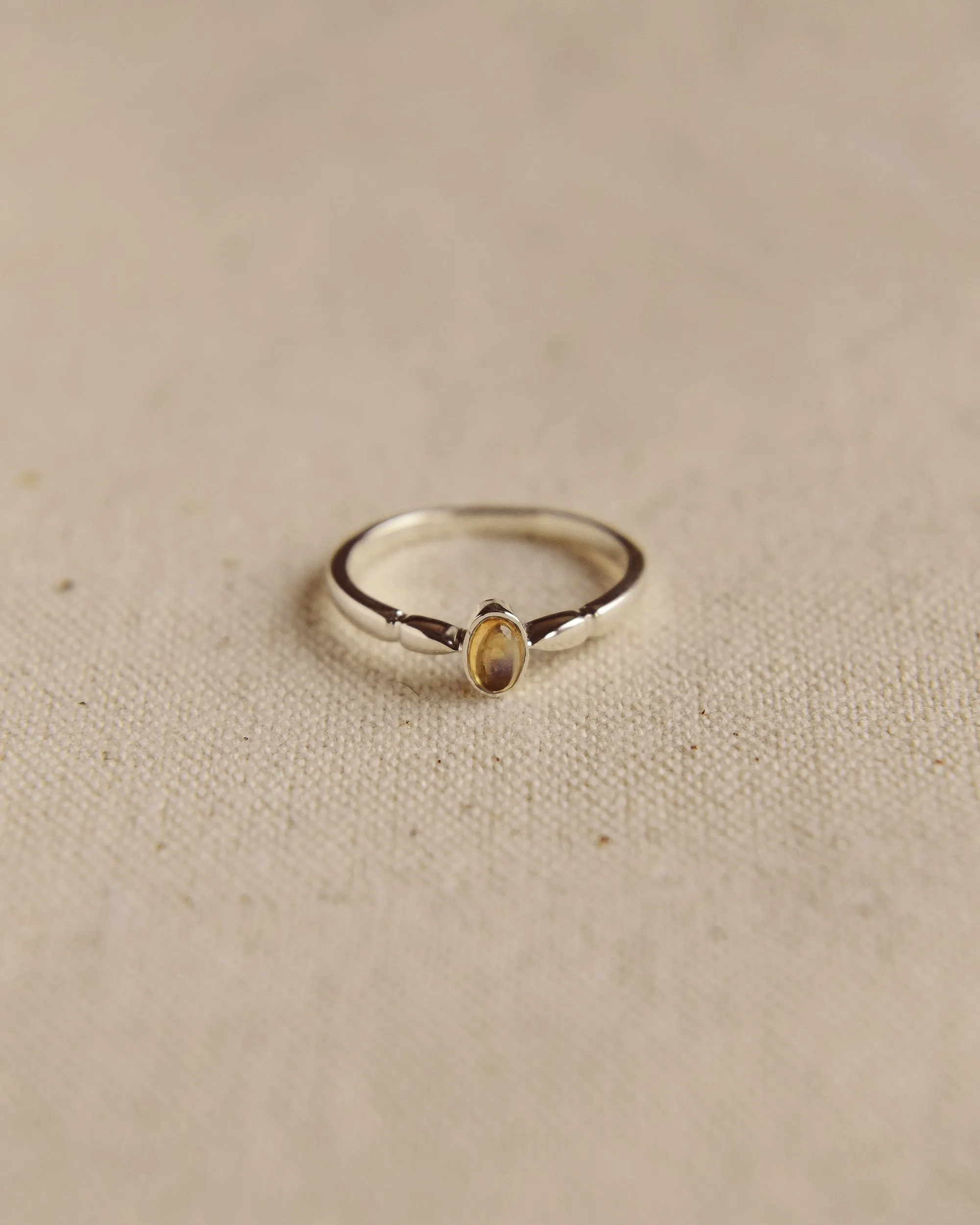 Joanie Sterling Silver Birthstone Ring - November sold by Rock n Rose