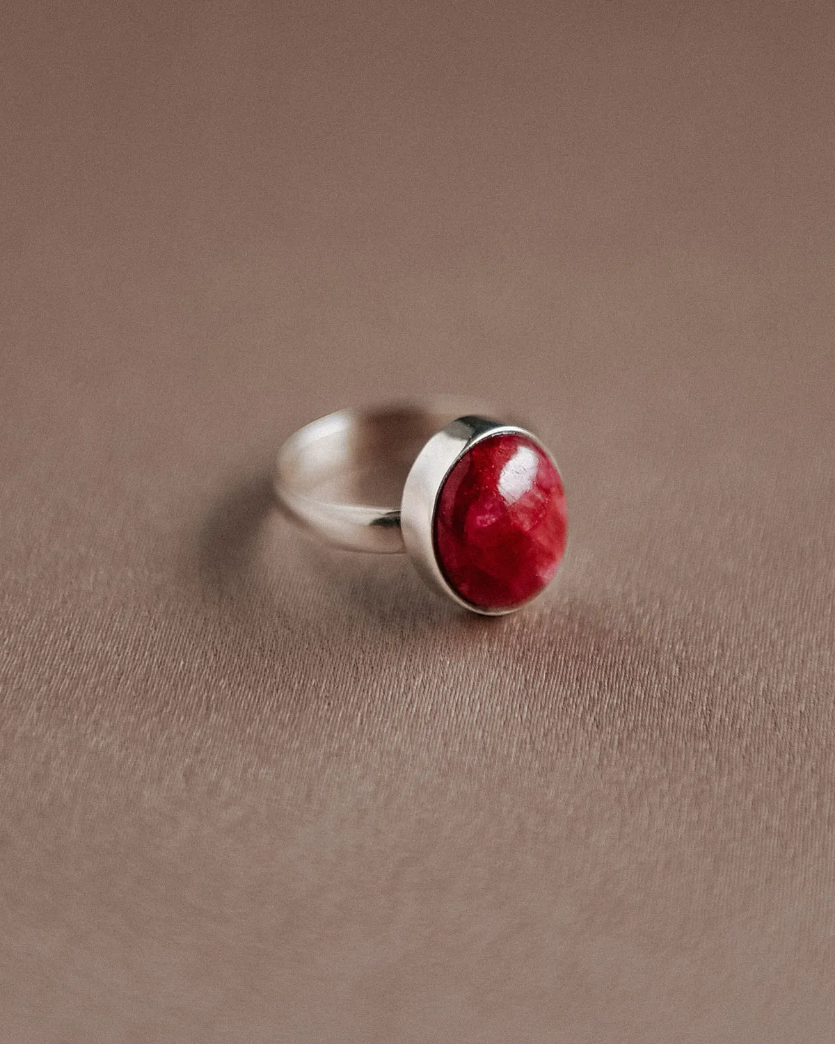Ebba Sterling Silver Gemstone Ring - Ruby sold by Rock n Rose product image thumbnail 2