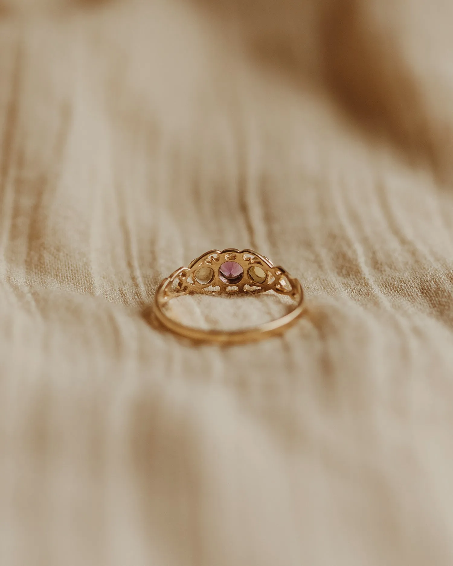 Thomasina 9ct Gold Amethyst & Pearl Ring sold by Rock n Rose product image thumbnail 4