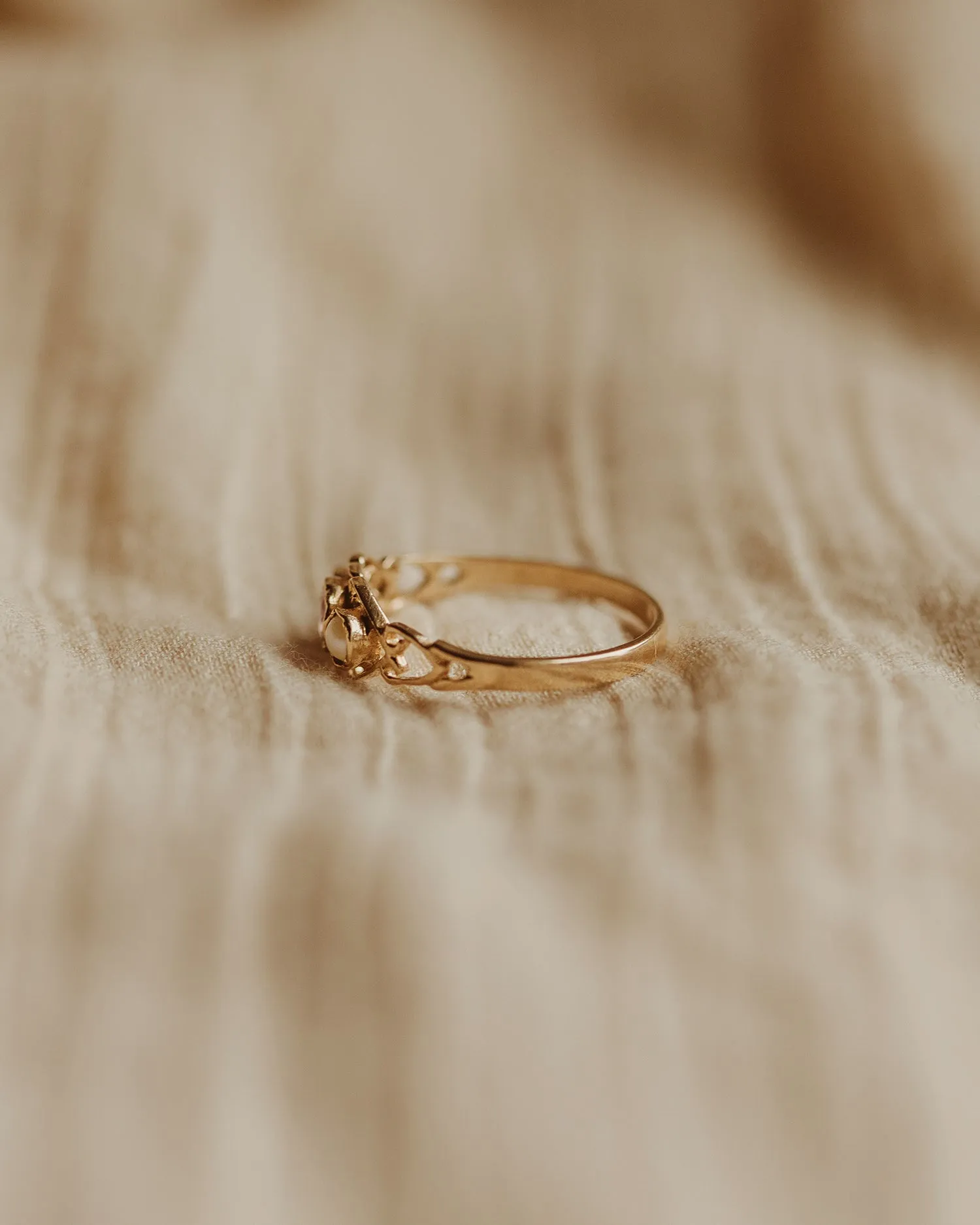 Thomasina 9ct Gold Amethyst & Pearl Ring sold by Rock n Rose product image thumbnail 5