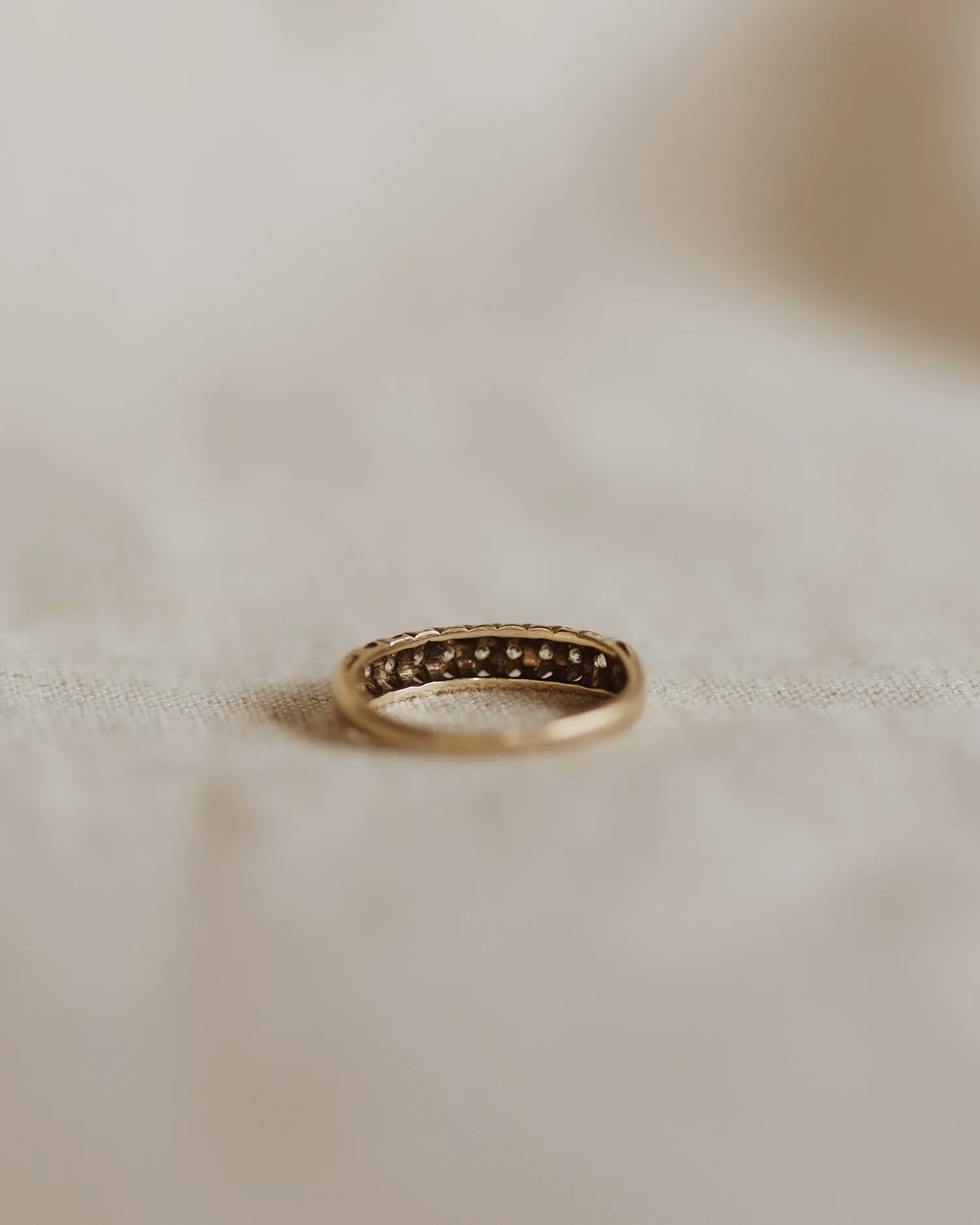 Dolores 9ct Gold Half Eternity Ring sold by Rock n Rose product image thumbnail 4