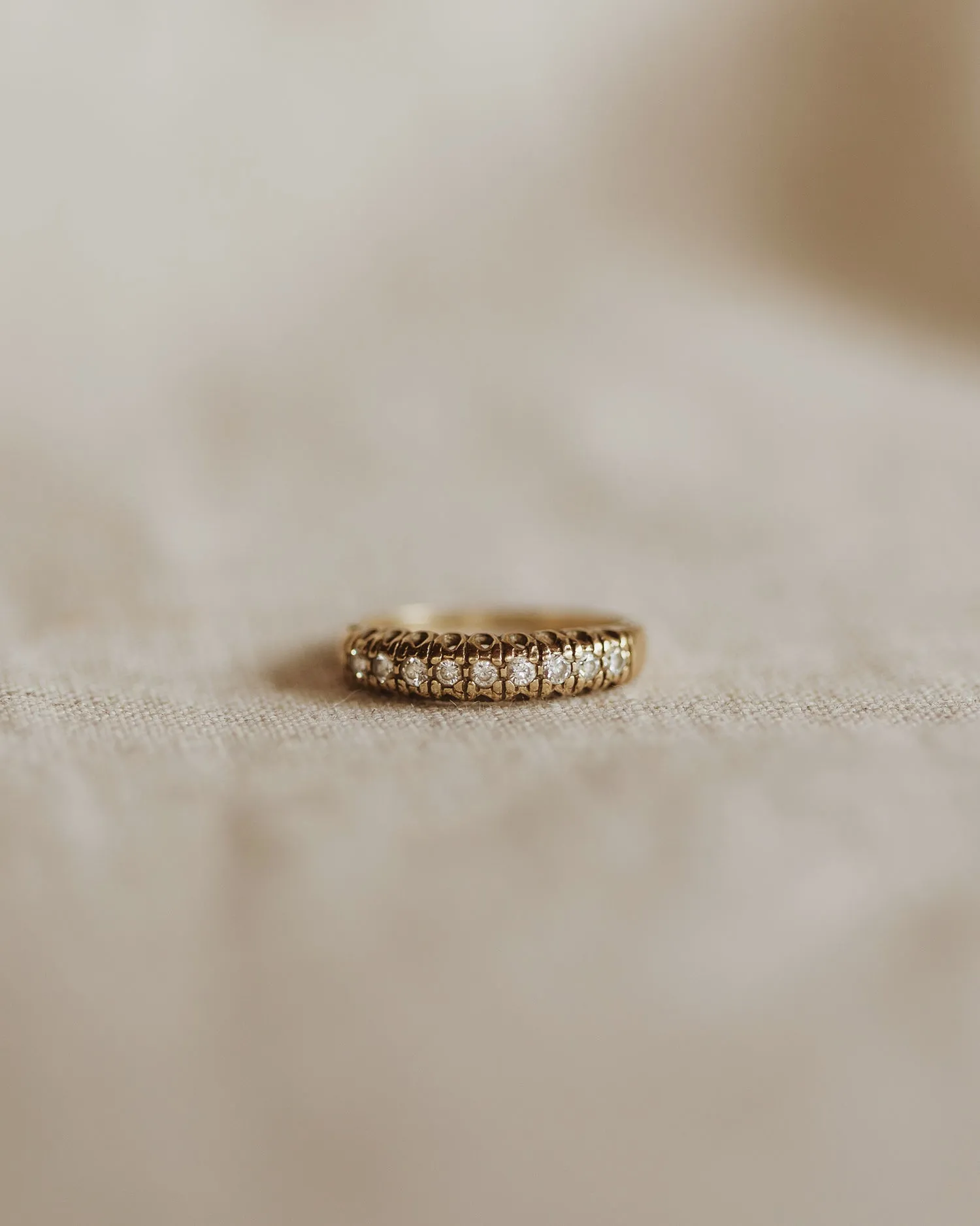 Dolores 9ct Gold Half Eternity Ring sold by Rock n Rose