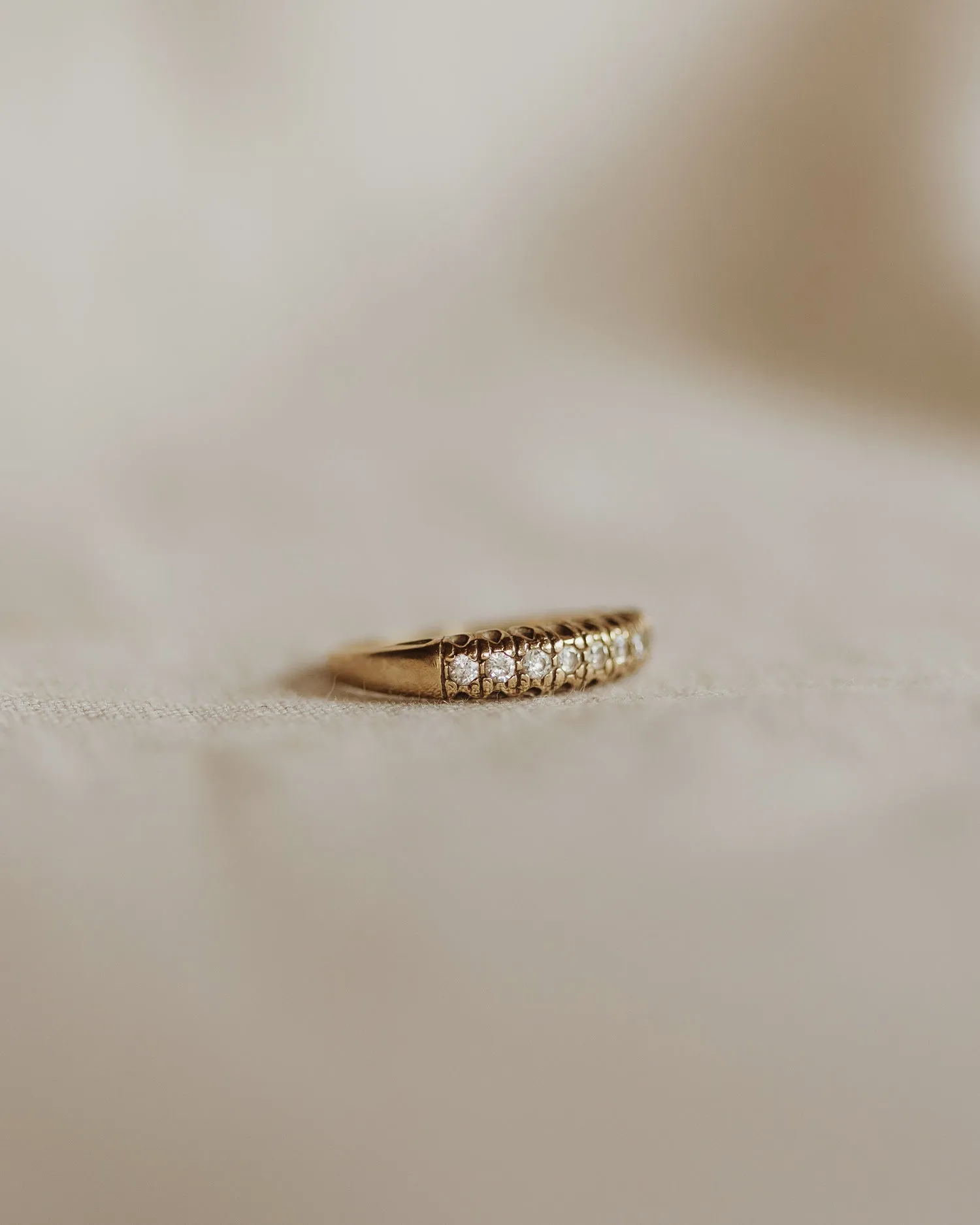 Dolores 9ct Gold Half Eternity Ring sold by Rock n Rose product image thumbnail 3
