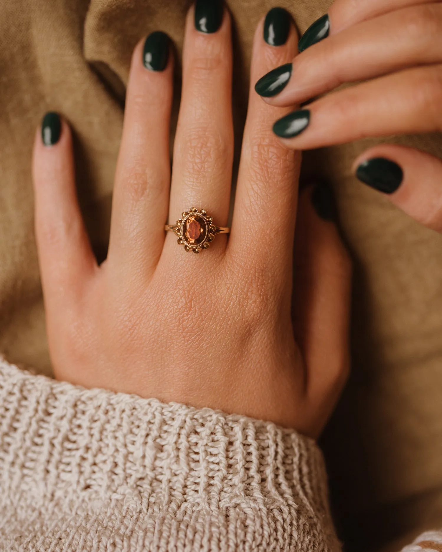 Bertie 1971 9ct Gold Citrine Ring sold by Rock n Rose product image thumbnail 5