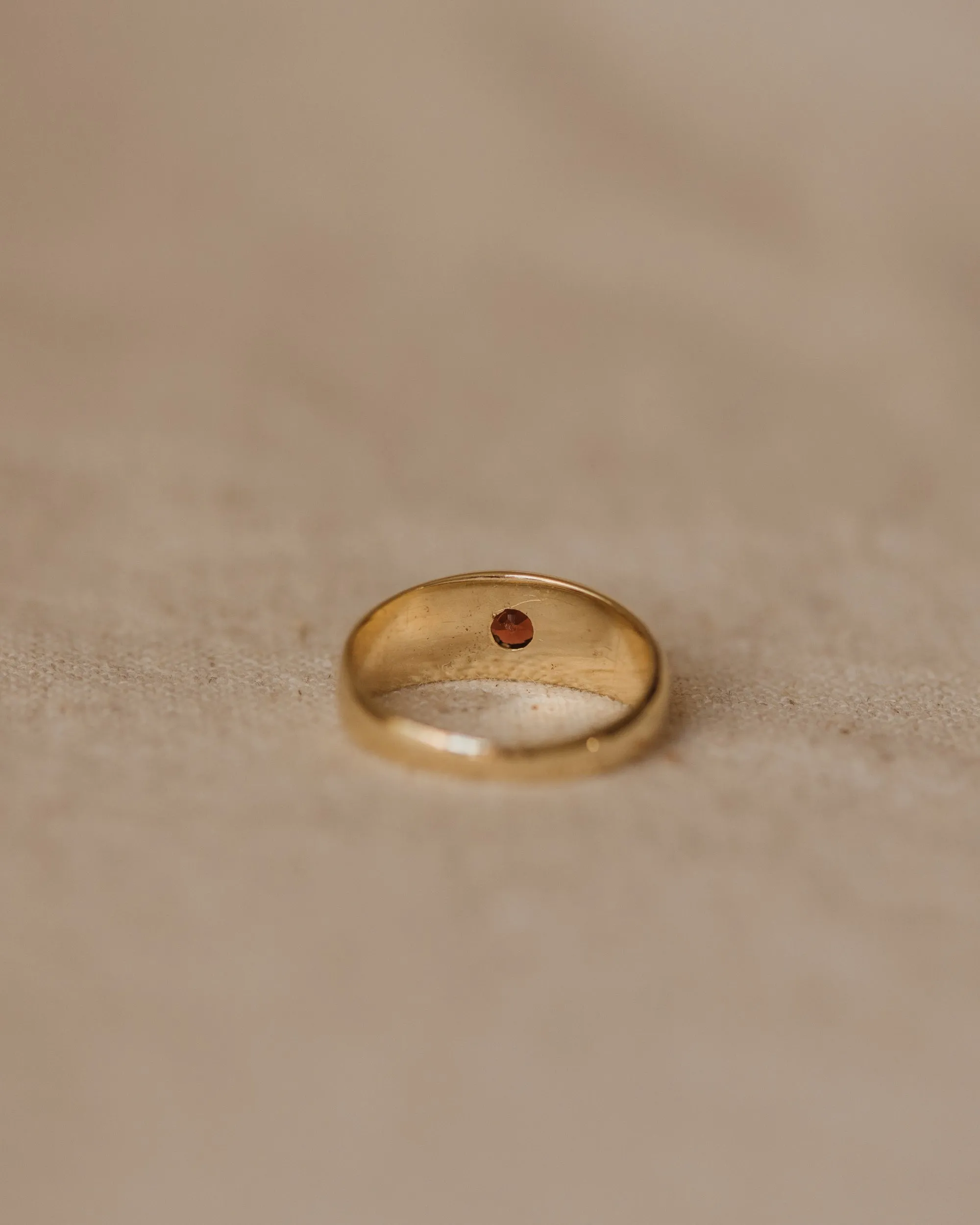 Beulah 1973 9ct Gold Garnet Star Set Ring sold by Rock n Rose product image thumbnail 5