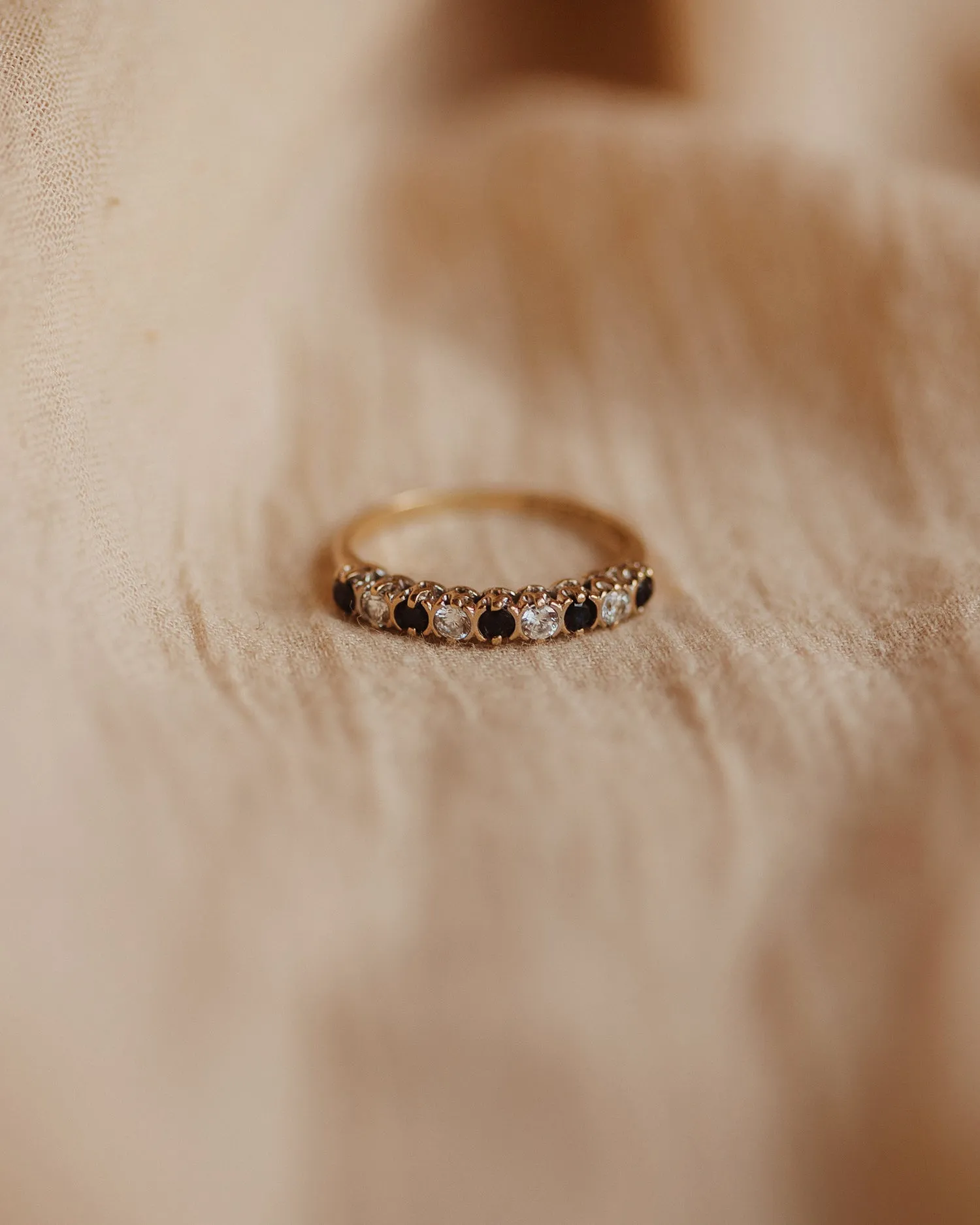 Norma 1987 9ct Gold Vintage Sapphire Ring sold by Rock n Rose product image thumbnail 2