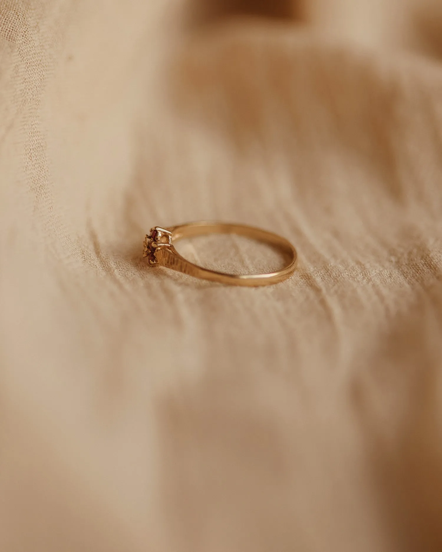 Peggy 1988 9ct Gold Vintage Ruby & Diamond Ring sold by Rock n Rose product image thumbnail 5