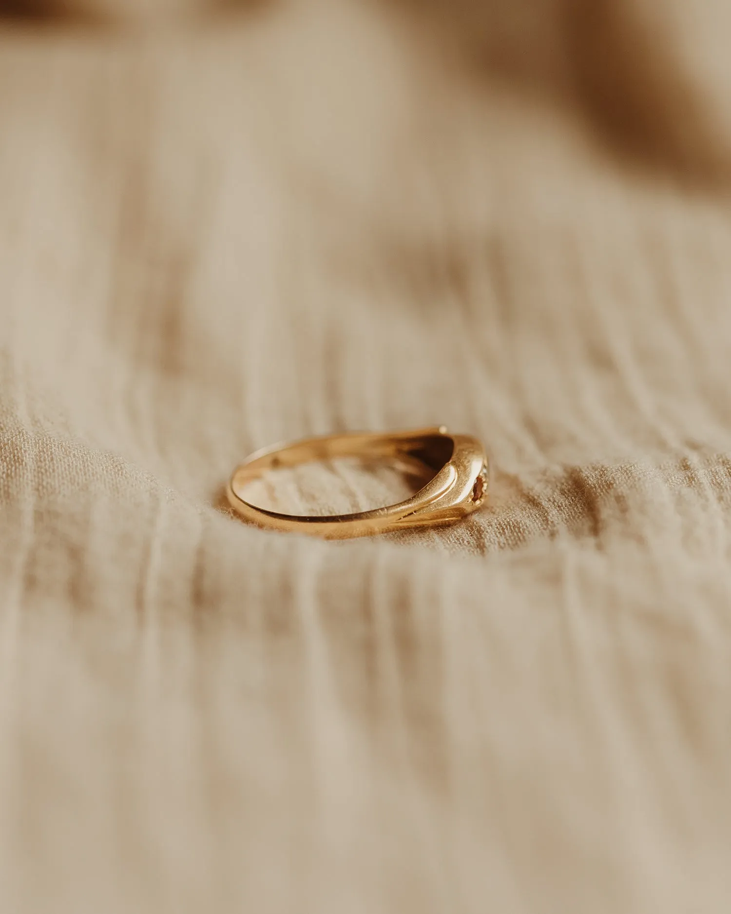 Greta 1918 18ct Gold Ruby & Diamond Ring sold by Rock n Rose product image thumbnail 4