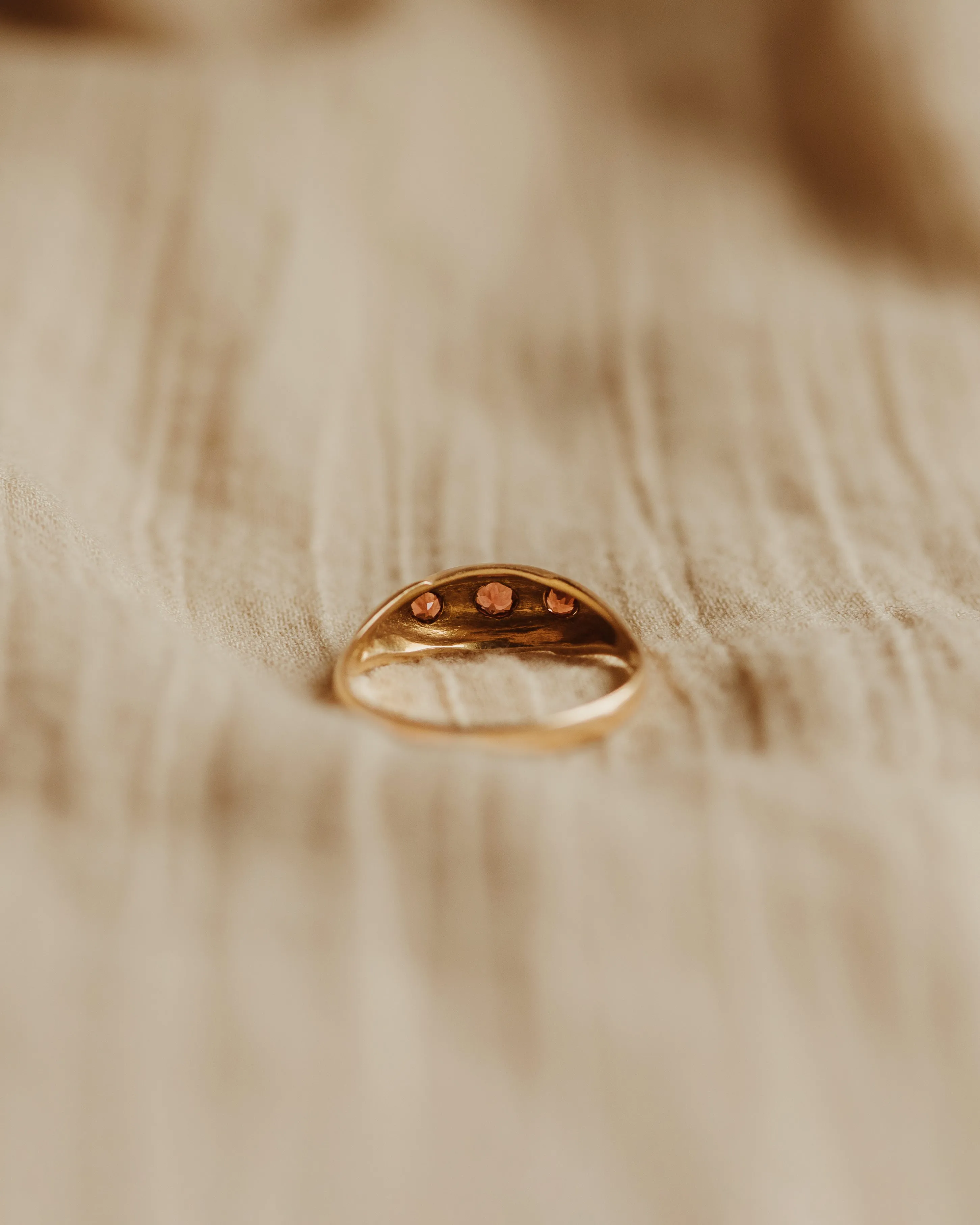 Greta 1918 18ct Gold Ruby & Diamond Ring sold by Rock n Rose product image thumbnail 5