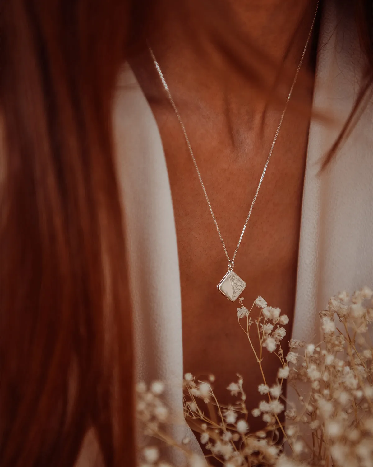 Margaret Sterling Silver Locket Necklace sold by Rock n Rose product image thumbnail 2