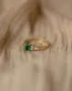 Eleanor Vintage 18ct Gold Emerald & Diamond Ring sold by Rock n Rose