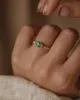 Eleanor Vintage 18ct Gold Emerald & Diamond Ring sold by Rock n Rose