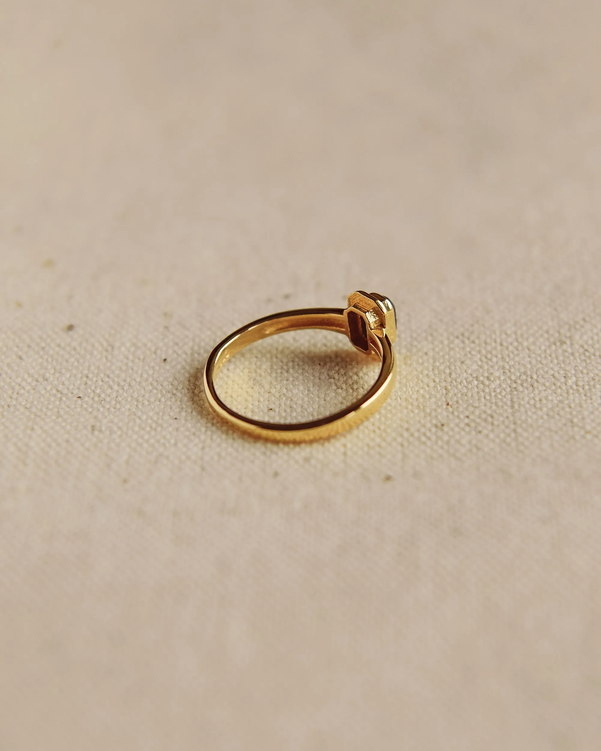 Frances Gold Vermeil Birthstone Ring - September sold by Rock n Rose product image thumbnail 3