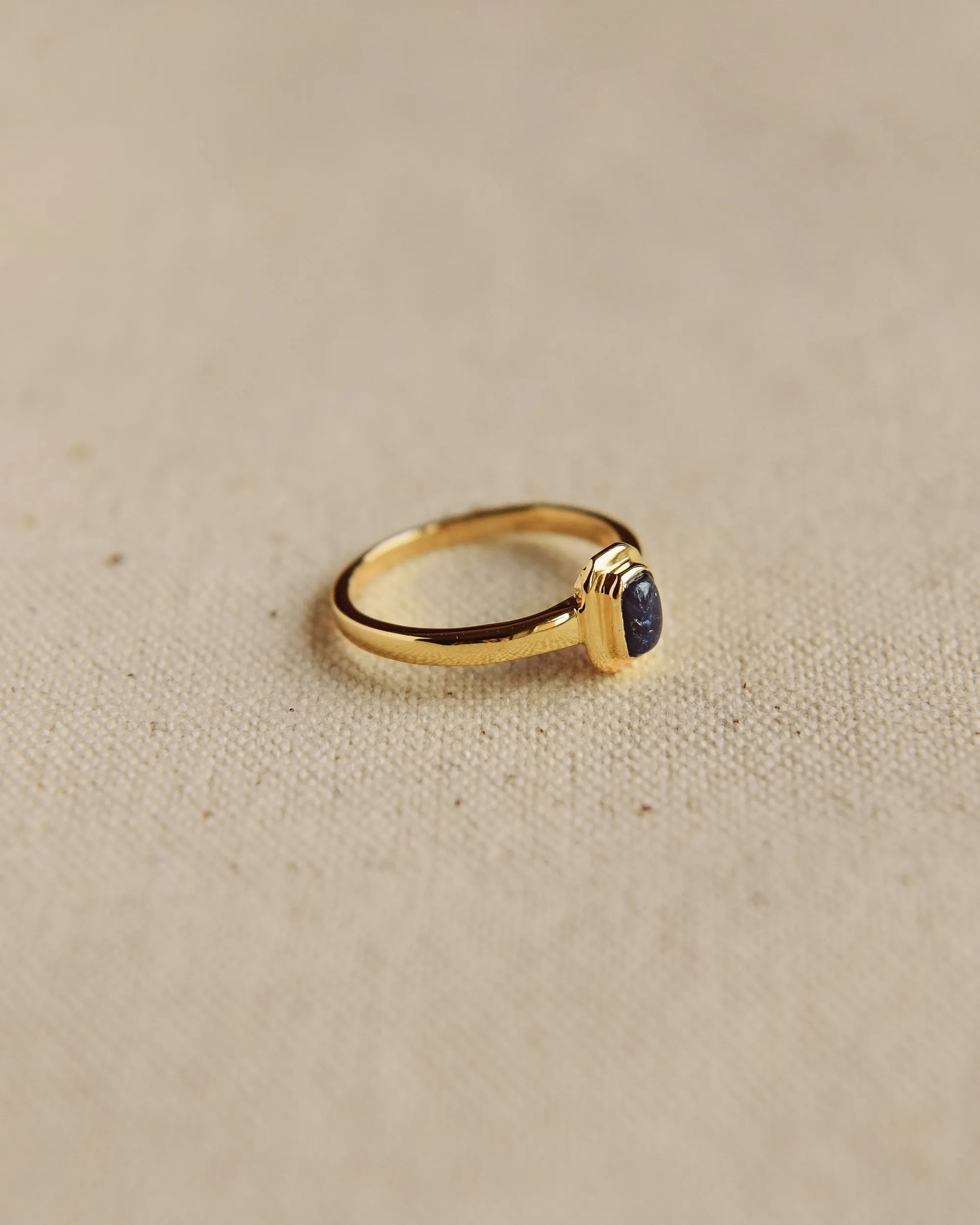 Frances Gold Vermeil Birthstone Ring - September sold by Rock n Rose product image thumbnail 2