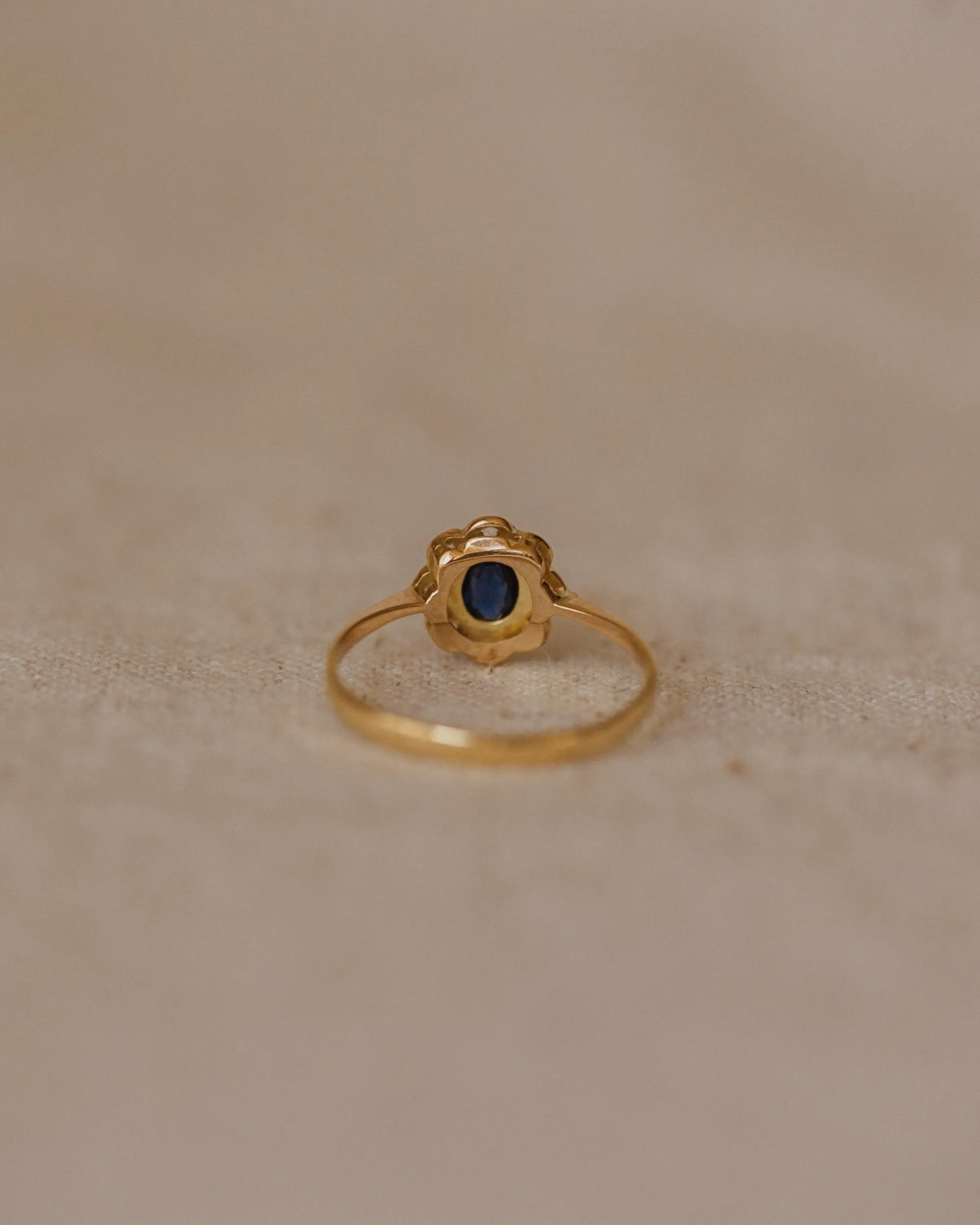 Viola Antique 18ct Gold Paste Flower Cluster Ring sold by Rock n Rose product image thumbnail 5