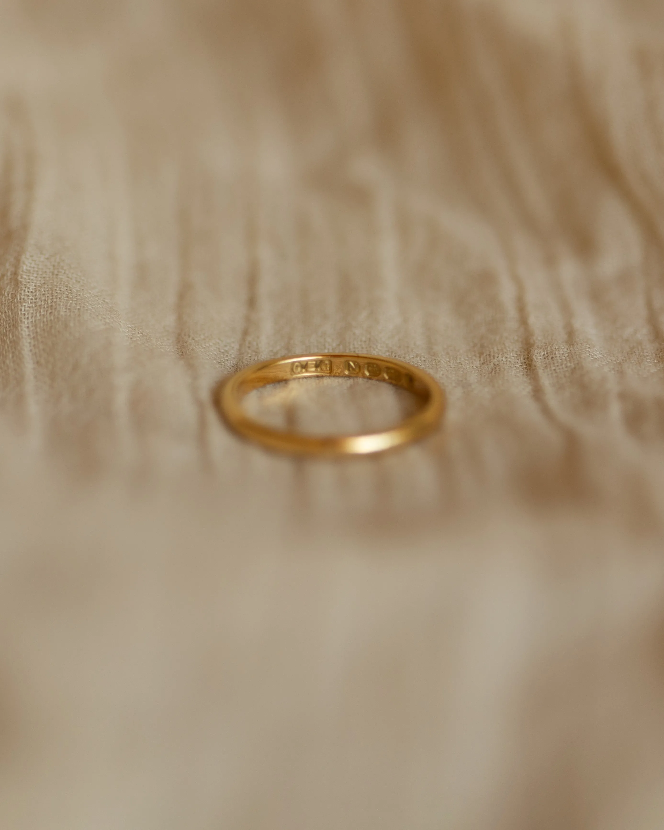 Annette 1948 Vintage 22ct Gold Simple Band Ring sold by Rock n Rose product image thumbnail 4