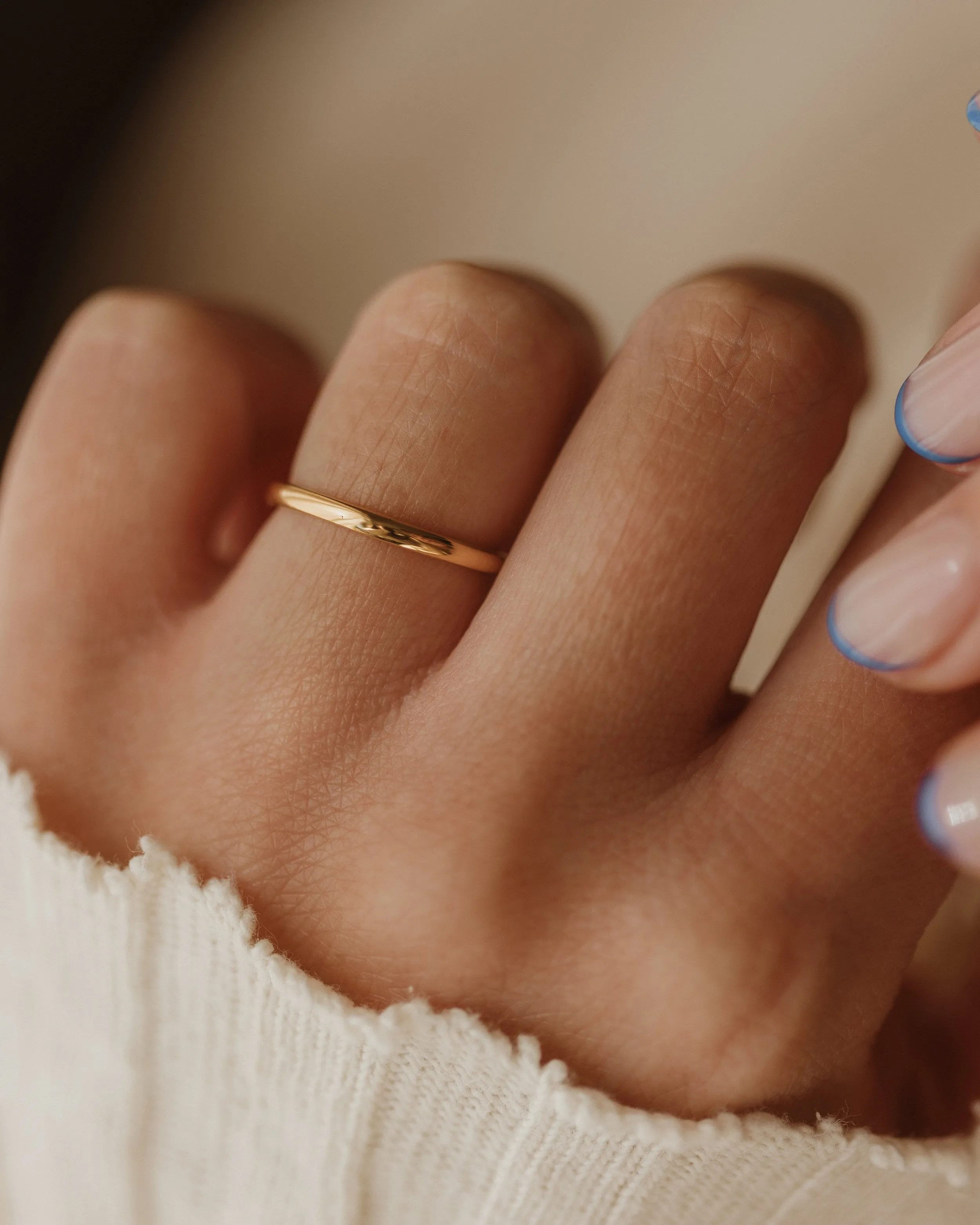 Annette 1948 Vintage 22ct Gold Simple Band Ring sold by Rock n Rose product image thumbnail 2