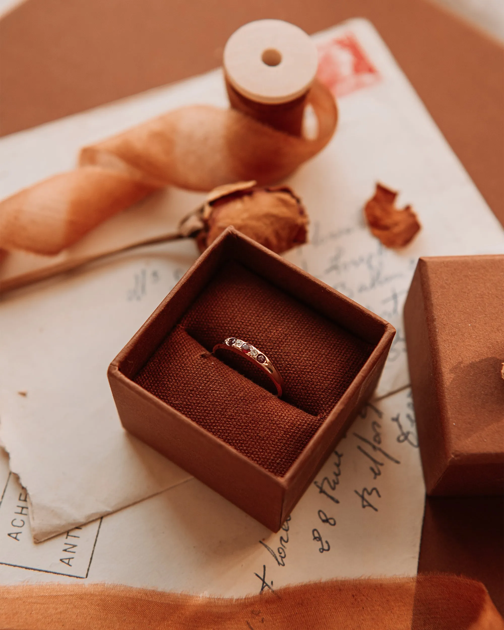 Seraphina 9ct Gold Garnet & Ruby Ring sold by Rock n Rose product image thumbnail 3