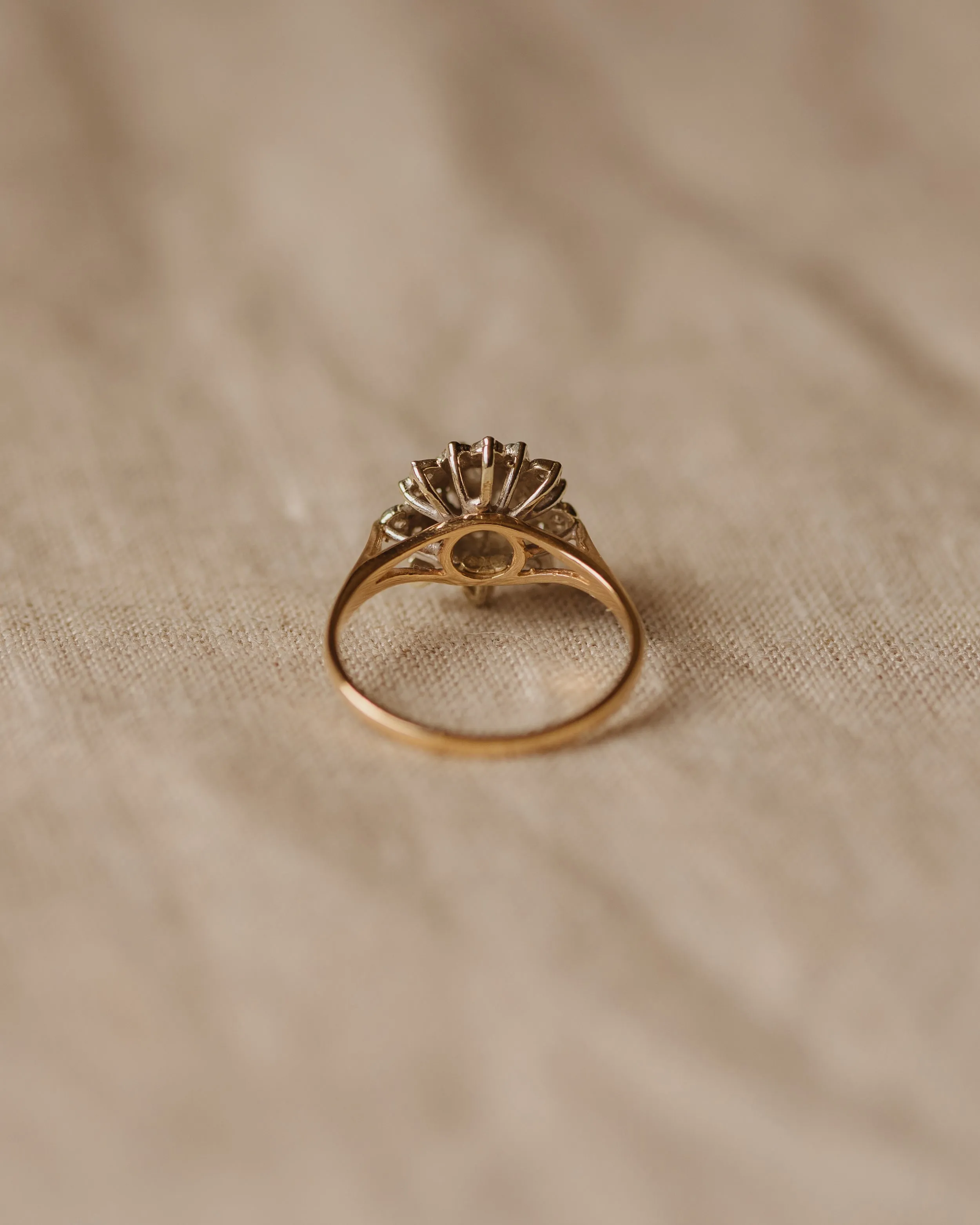 Georgiana 1983 9ct Gold Diamond Cluster Ring sold by Rock n Rose product image thumbnail 5