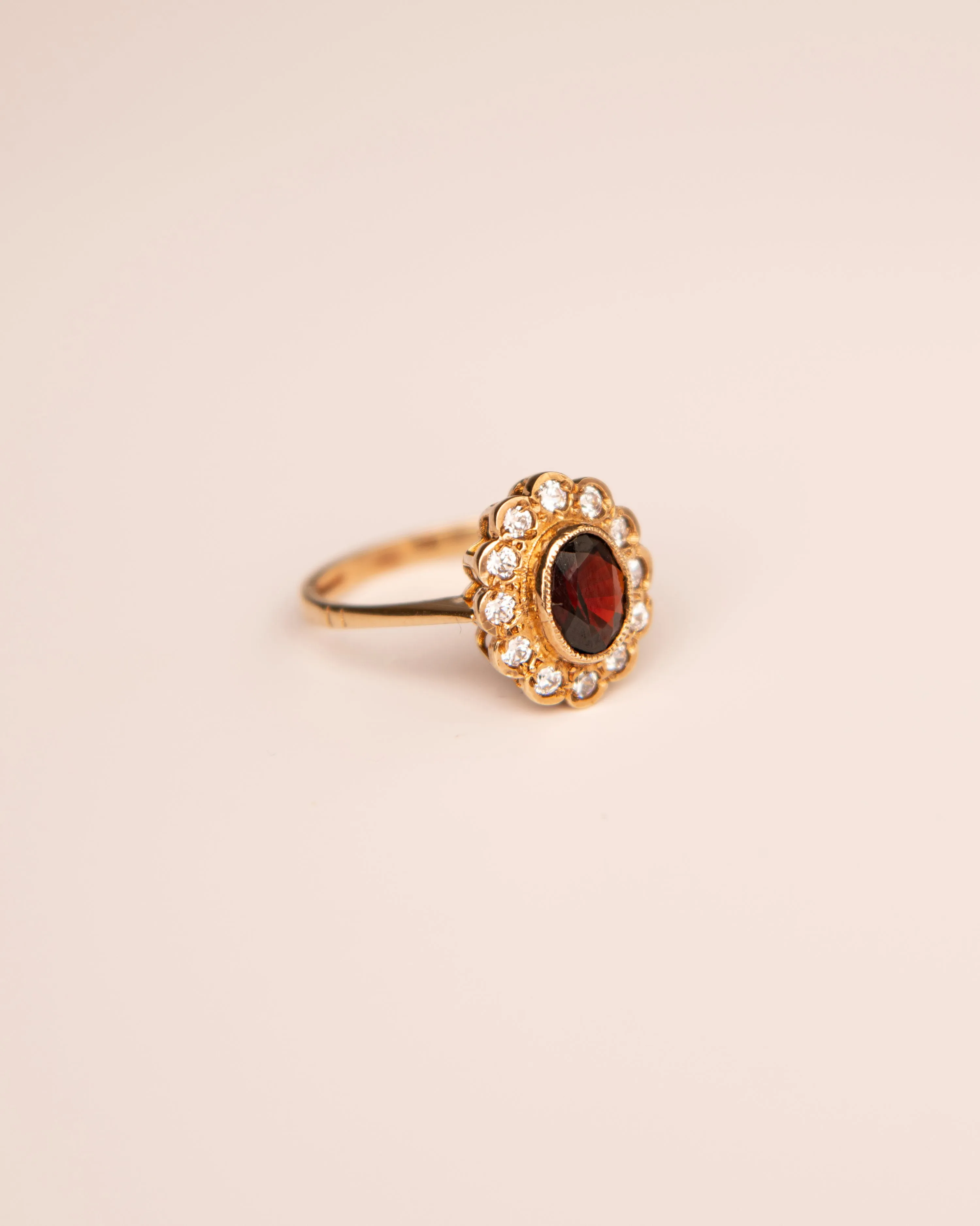 Josephine 9ct Gold Vintage Garnet Ring sold by Rock n Rose product image thumbnail 4