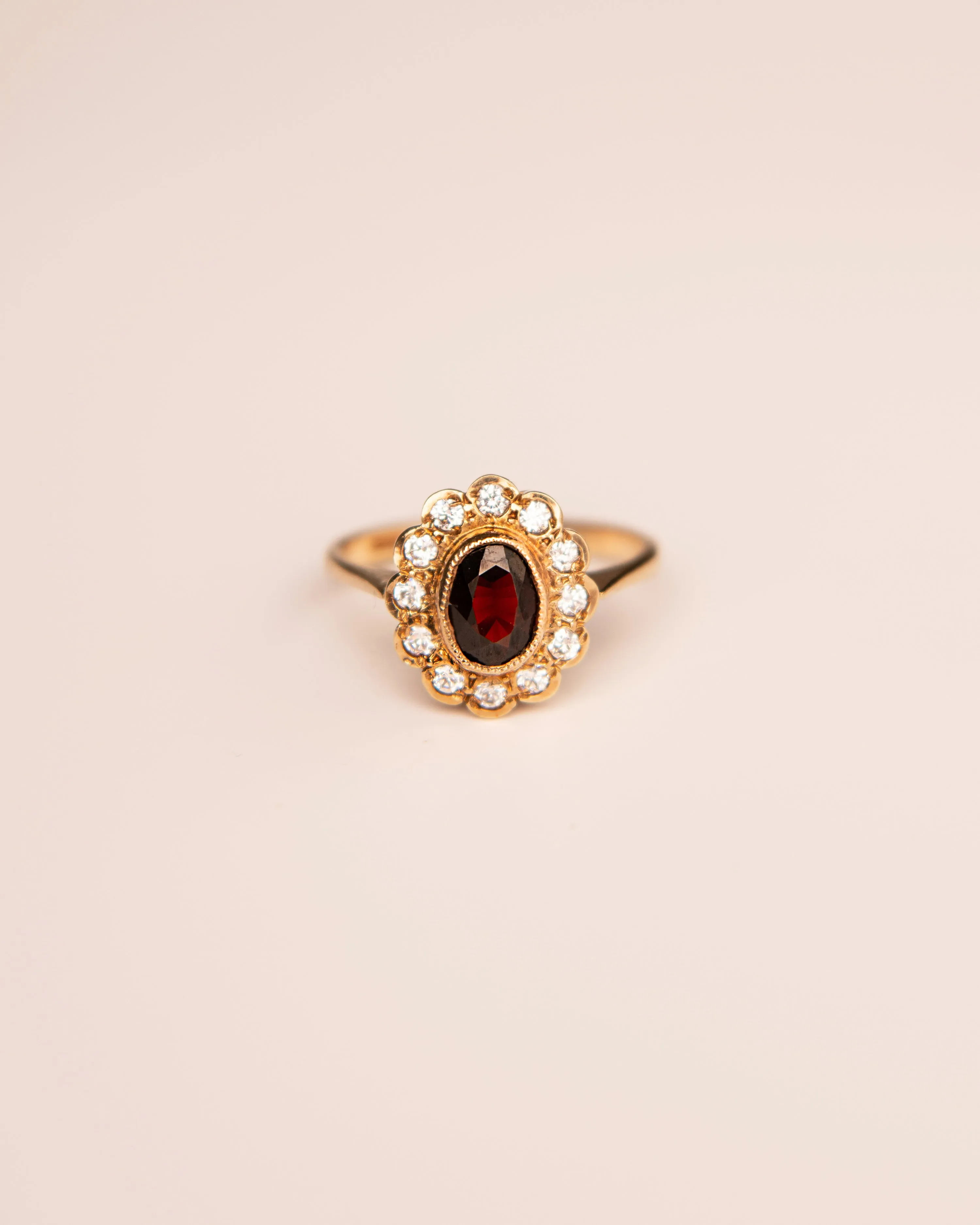 Josephine 9ct Gold Vintage Garnet Ring sold by Rock n Rose product image thumbnail 3