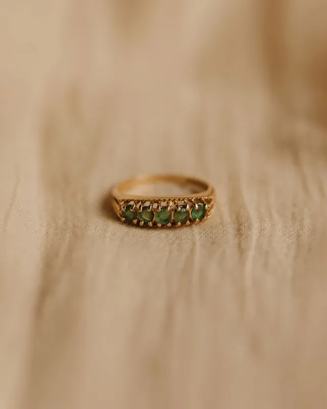Minnie 1982 9ct Gold Emerald Ring sold by Rock n Rose