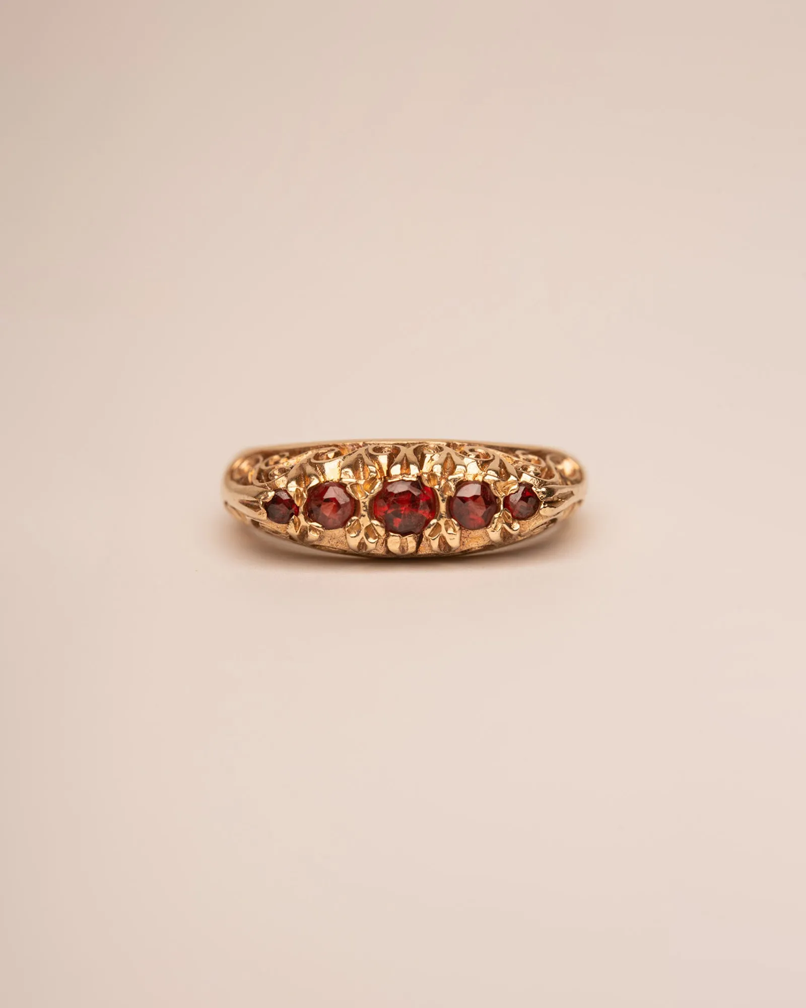 Lavinia 9ct Gold Garnet Ring sold by Rock n Rose
