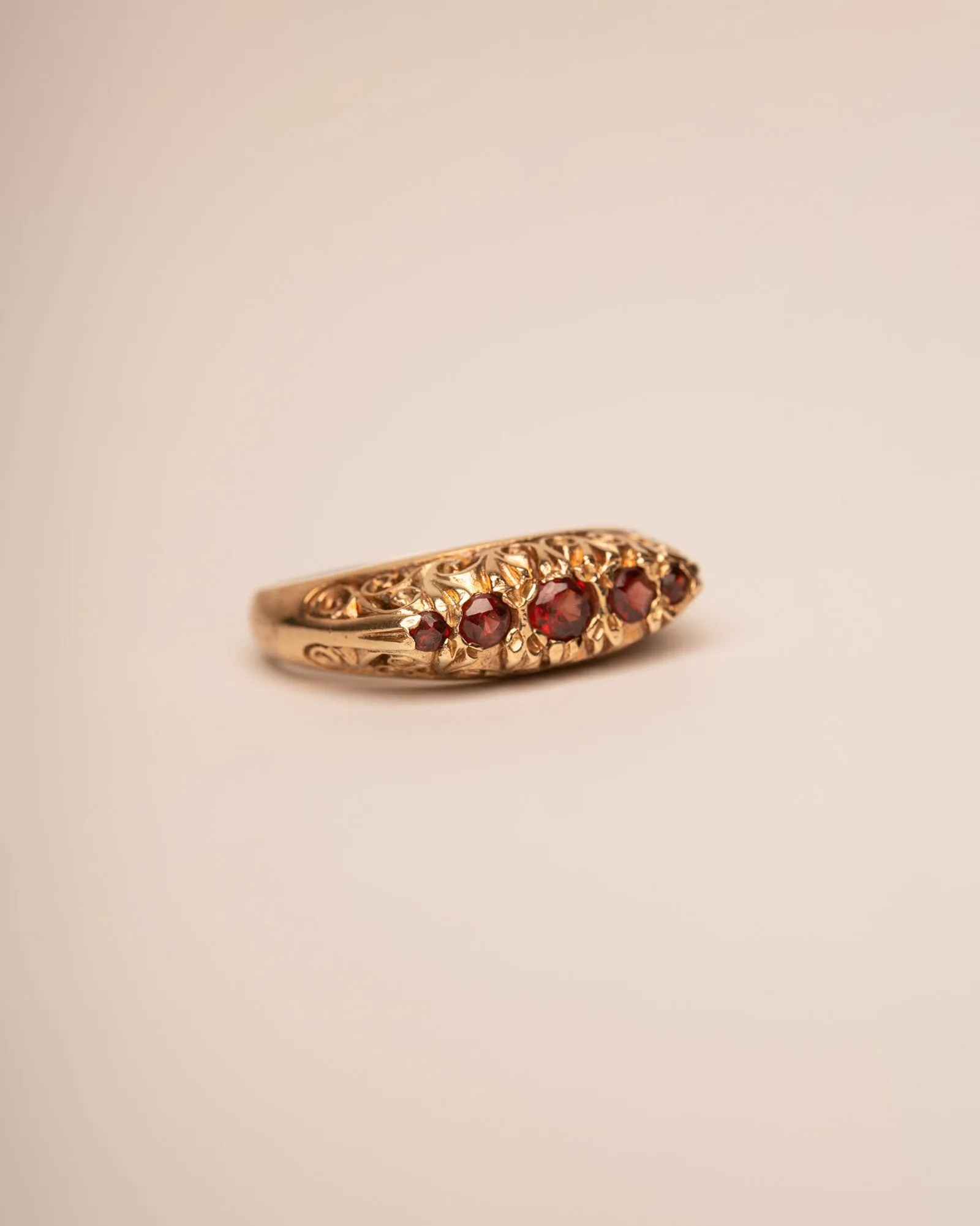 Lavinia 9ct Gold Garnet Ring sold by Rock n Rose product image thumbnail 2