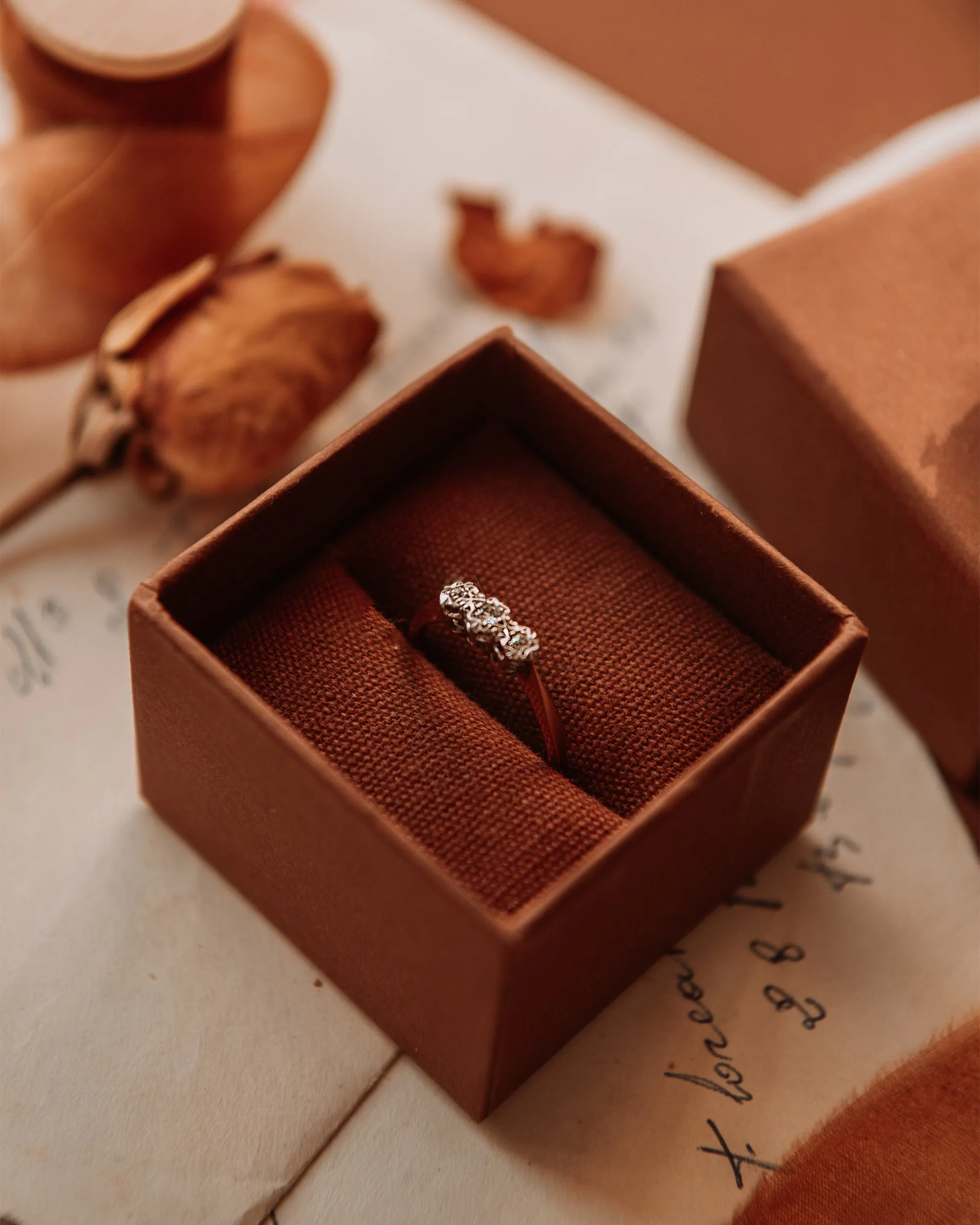 Laurel 9ct Gold Diamond Trilogy Ring sold by Rock n Rose product image thumbnail 2