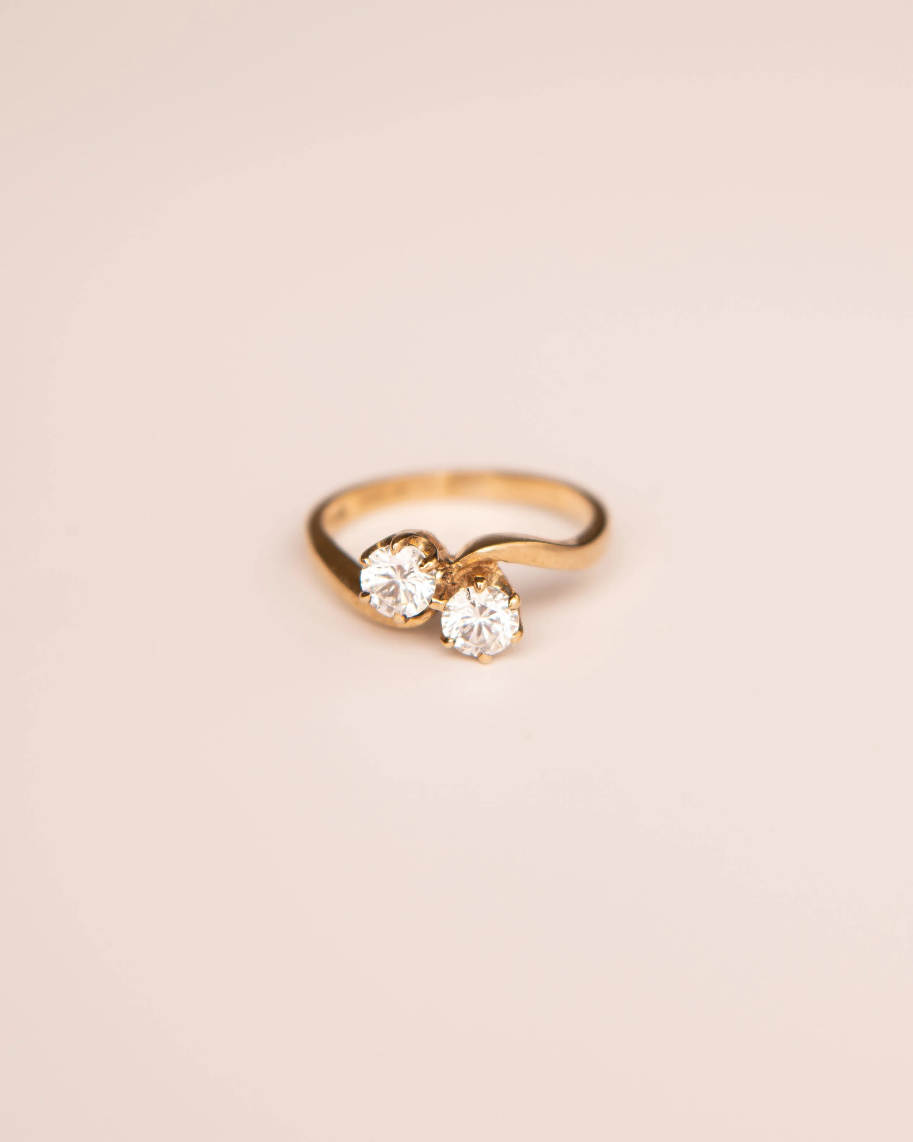 Maude 9ct Gold Vintage Crossover Ring sold by Rock n Rose product image thumbnail 2