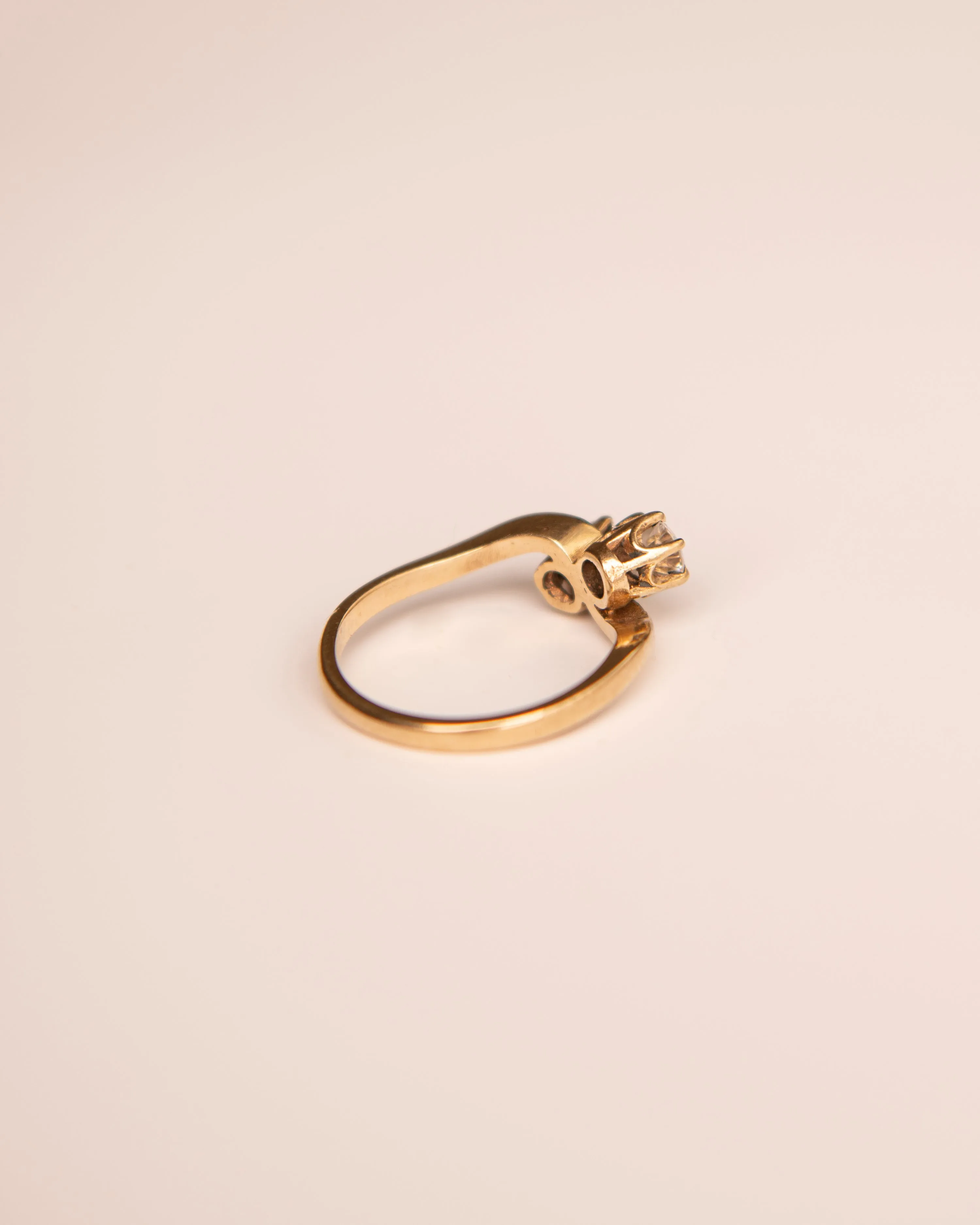 Maude 9ct Gold Vintage Crossover Ring sold by Rock n Rose product image thumbnail 4