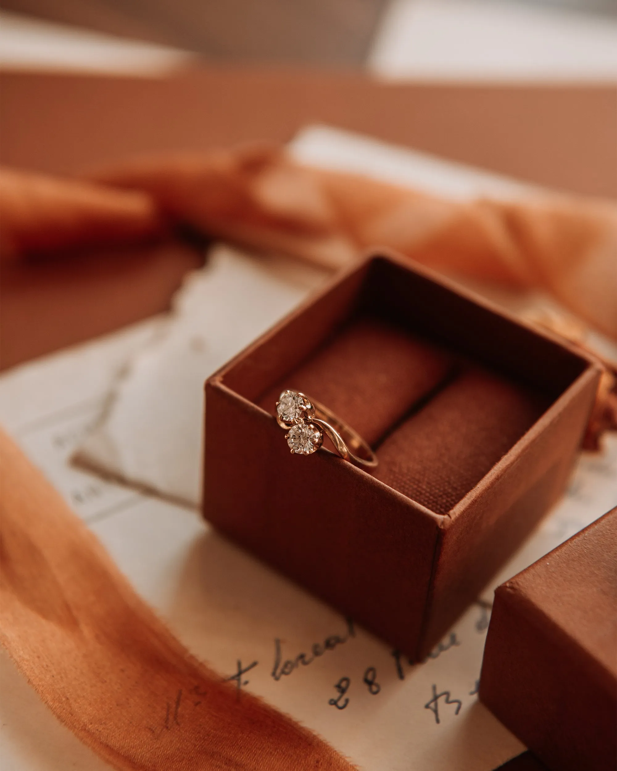 Maude 9ct Gold Vintage Crossover Ring sold by Rock n Rose product image thumbnail 5