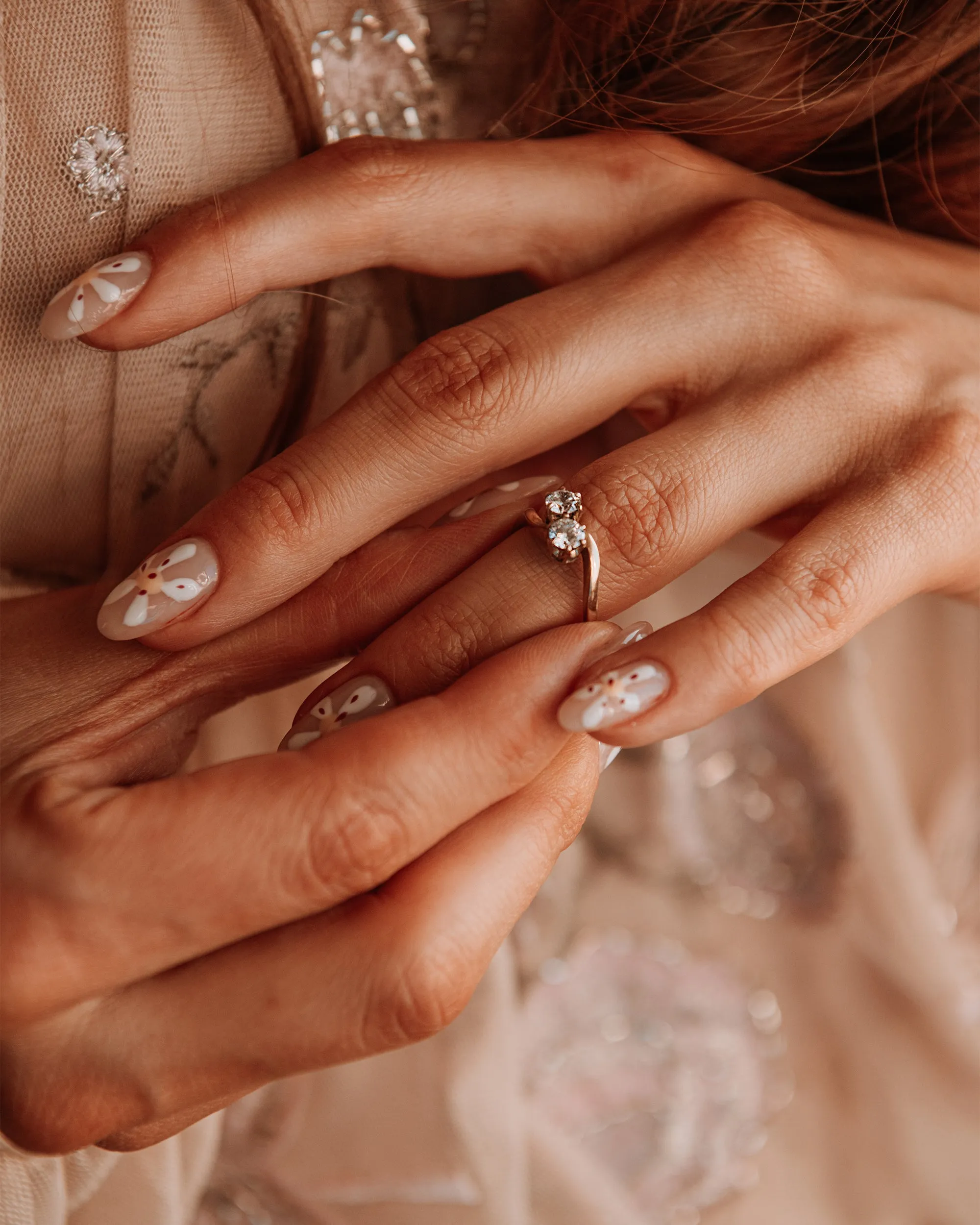 Maude 9ct Gold Vintage Crossover Ring sold by Rock n Rose