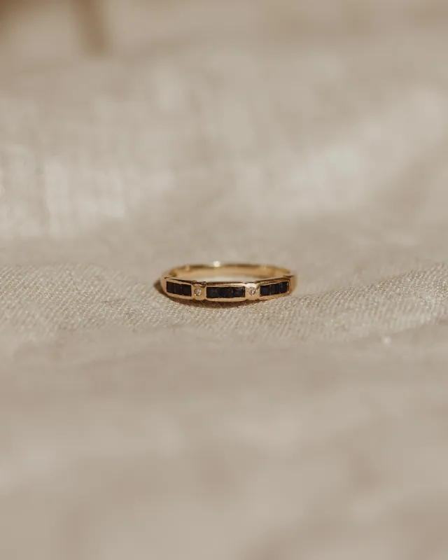 Lavinia 9ct Gold Sapphire & Diamond Ring sold by Rock n Rose