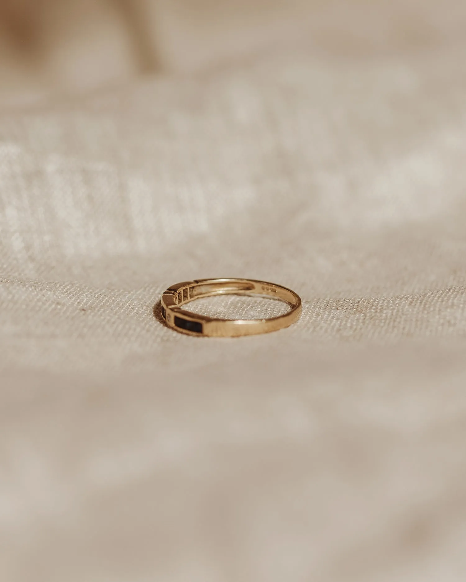 Lavinia 9ct Gold Sapphire & Diamond Ring sold by Rock n Rose product image thumbnail 3