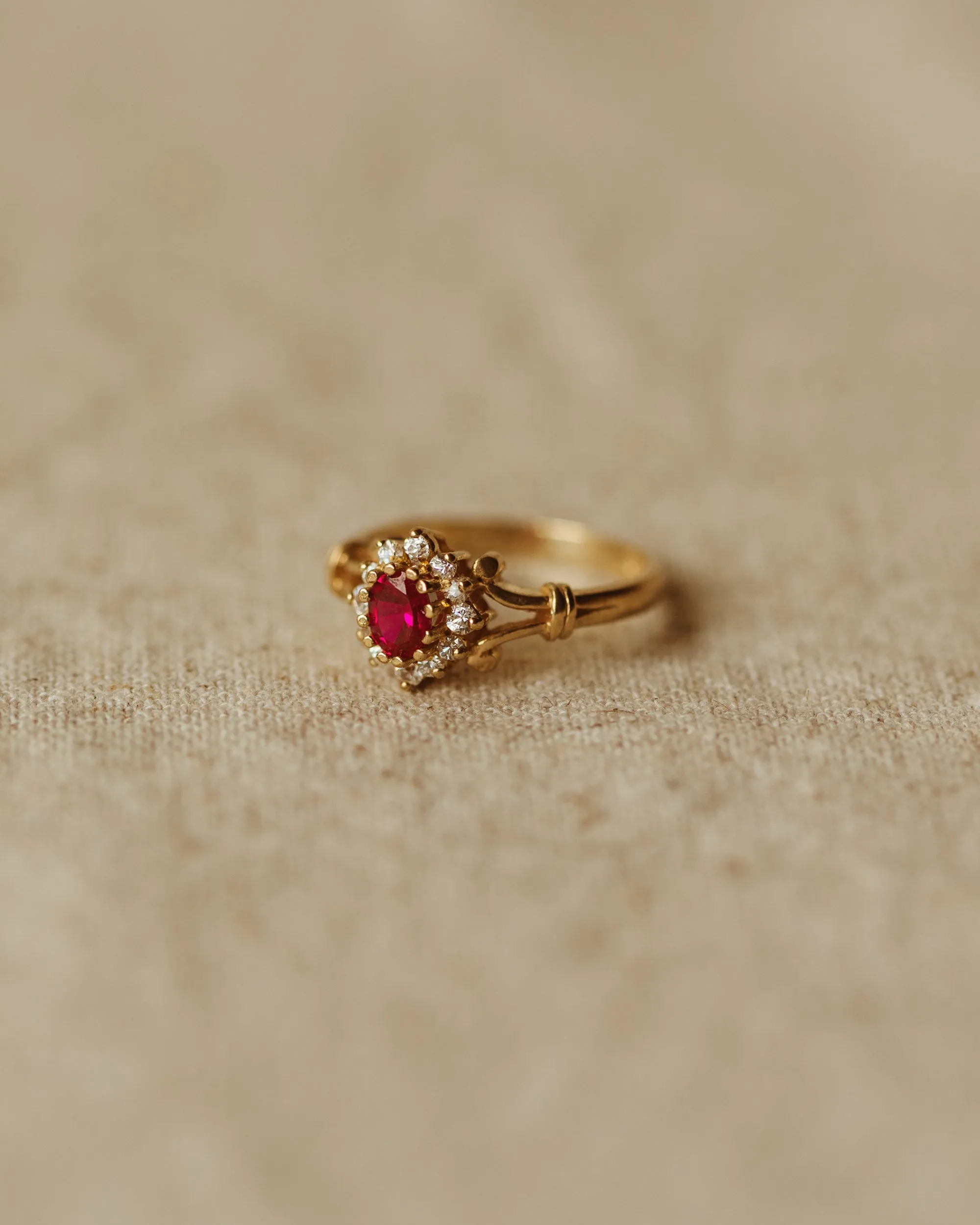 Eleanor 9ct Gold Vintage Ruby Ring sold by Rock n Rose product image thumbnail 3