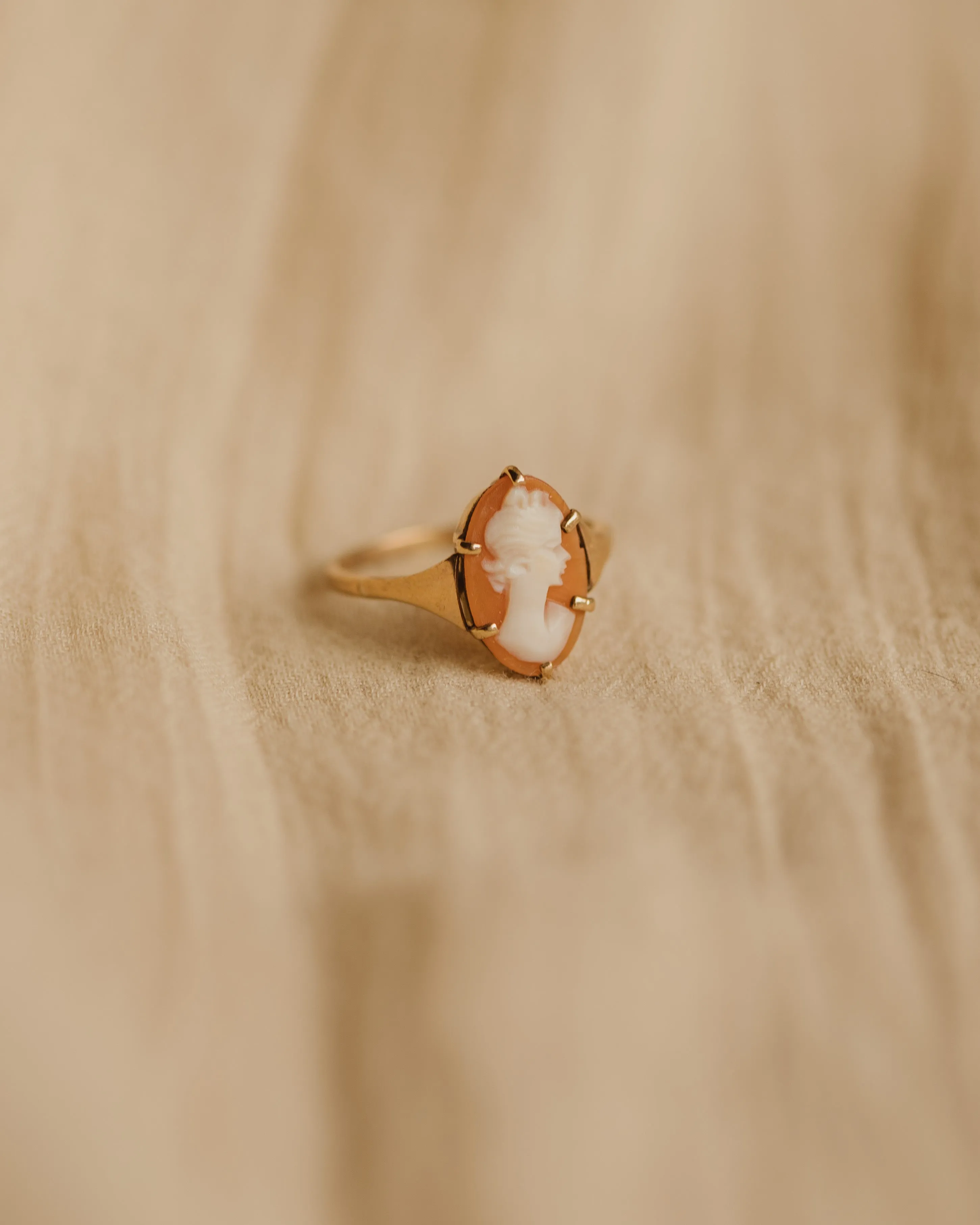 Constance Vintage 9ct Gold Cameo Ring sold by Rock n Rose product image thumbnail 4