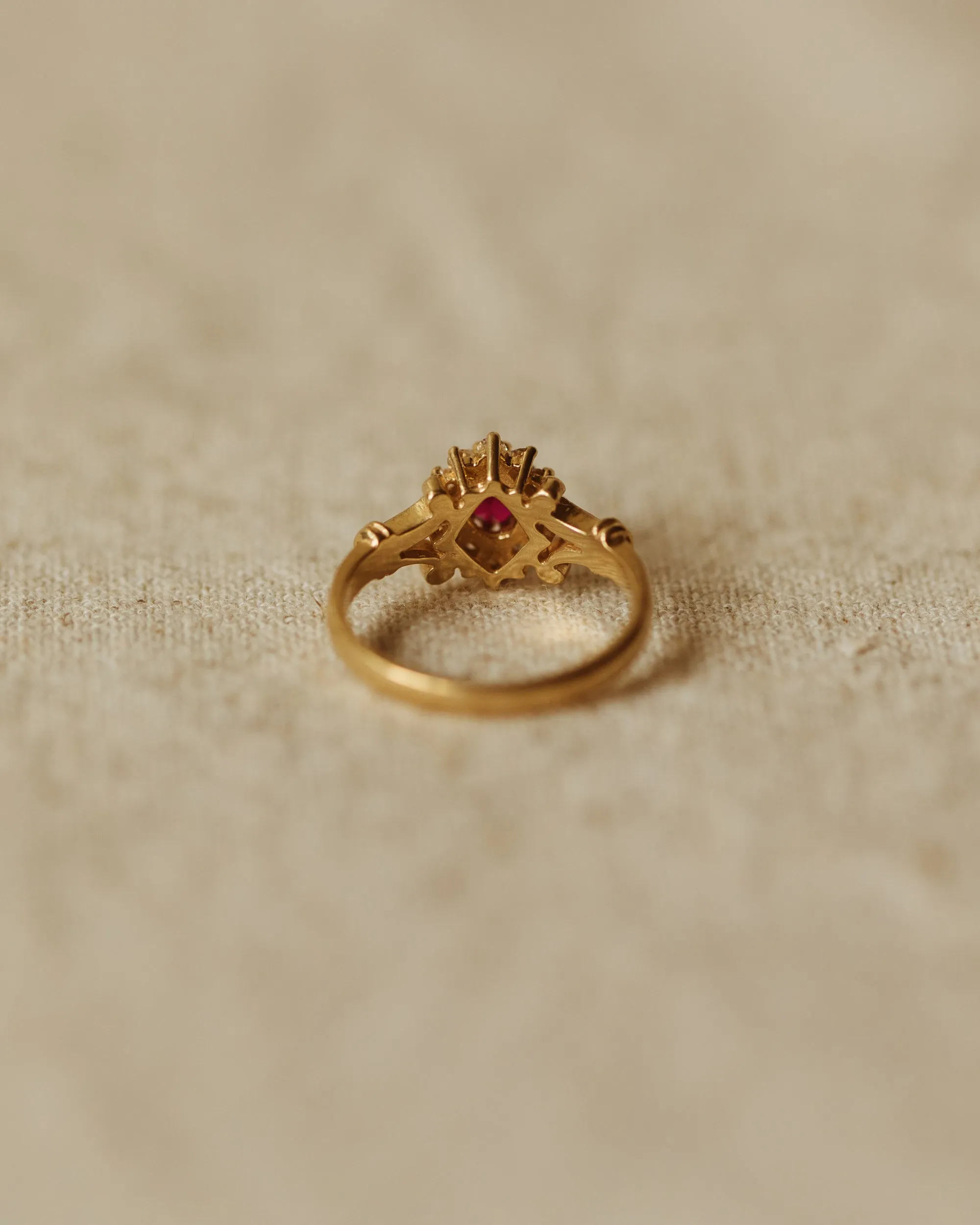 Eleanor 9ct Gold Vintage Ruby Ring sold by Rock n Rose product image thumbnail 4