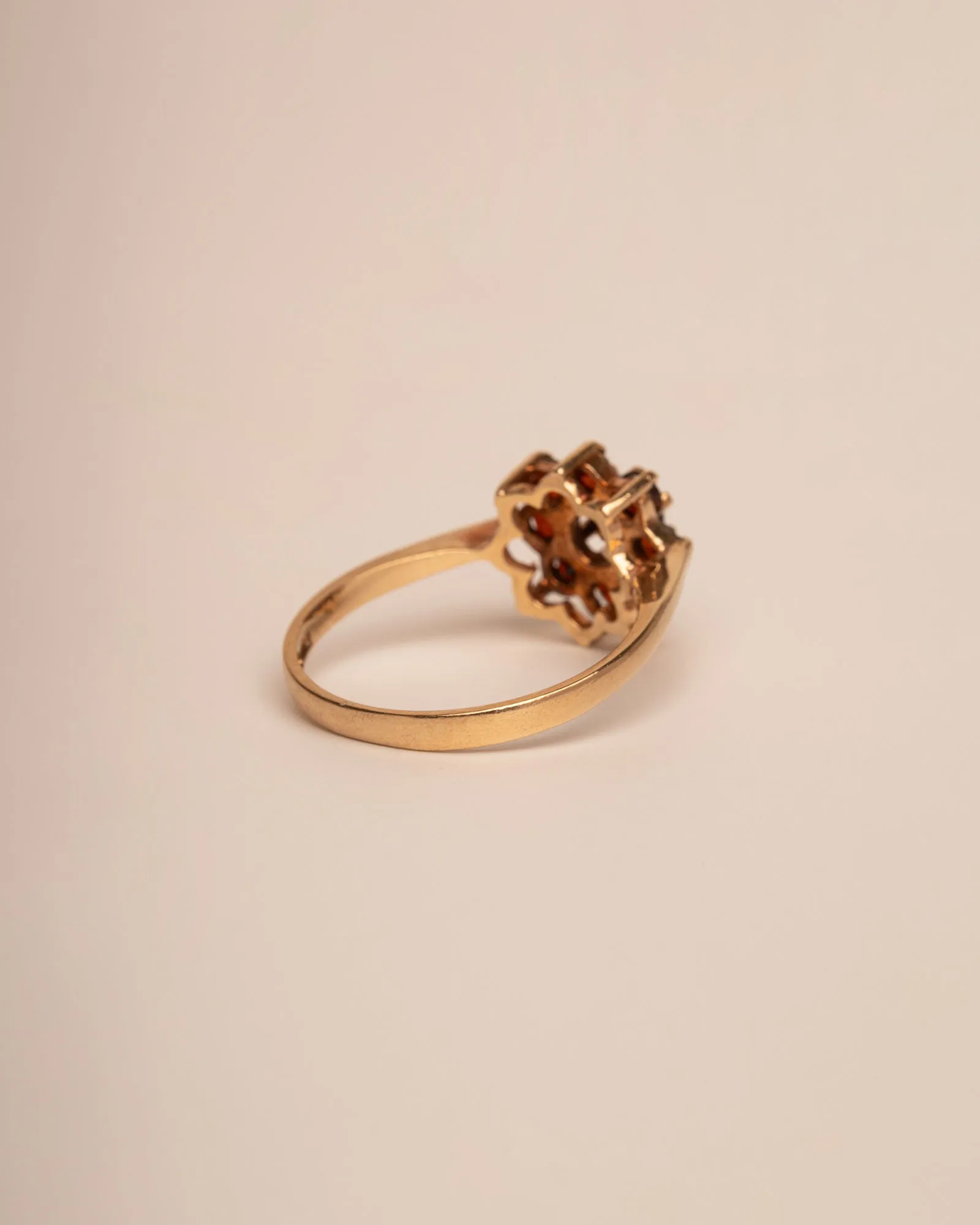 Liza 9ct Gold Garnet Cluster Ring sold by Rock n Rose product image thumbnail 4