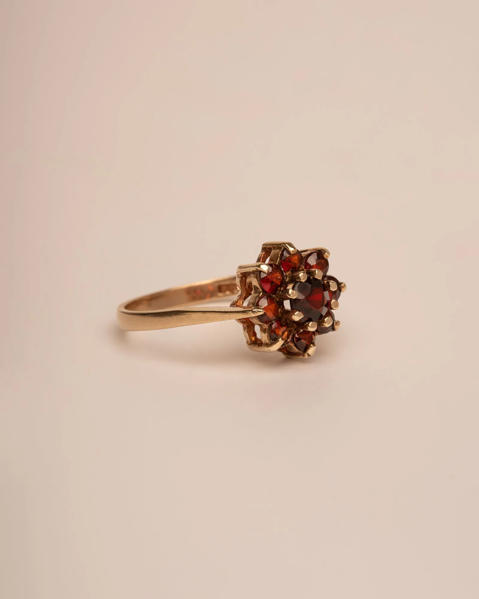 Liza 9ct Gold Garnet Cluster Ring sold by Rock n Rose product image thumbnail 5