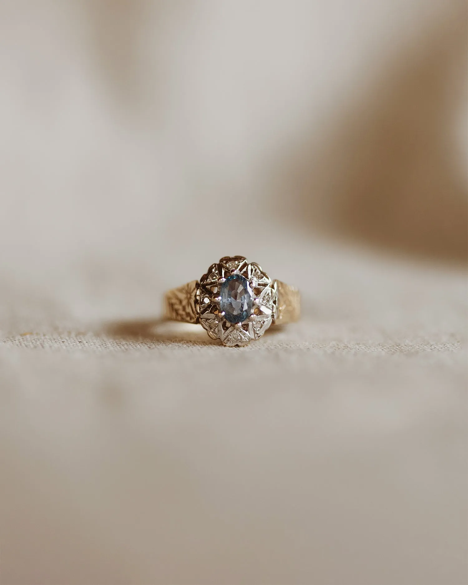 Verona 9ct Gold Blue Topaz Ring sold by Rock n Rose product image thumbnail 2