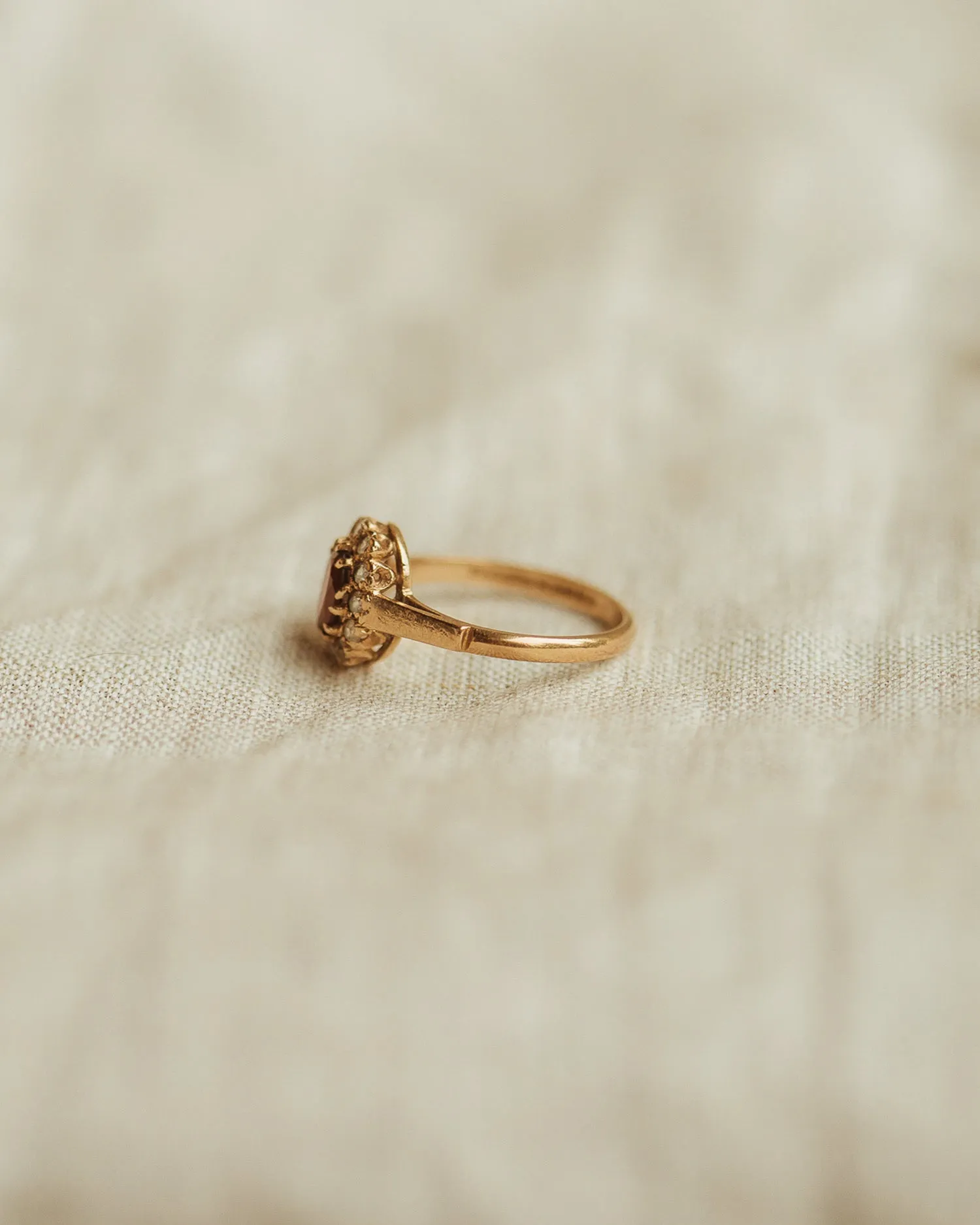 Jacinda 1965 9ct Gold Garnet Cluster Ring sold by Rock n Rose product image thumbnail 5