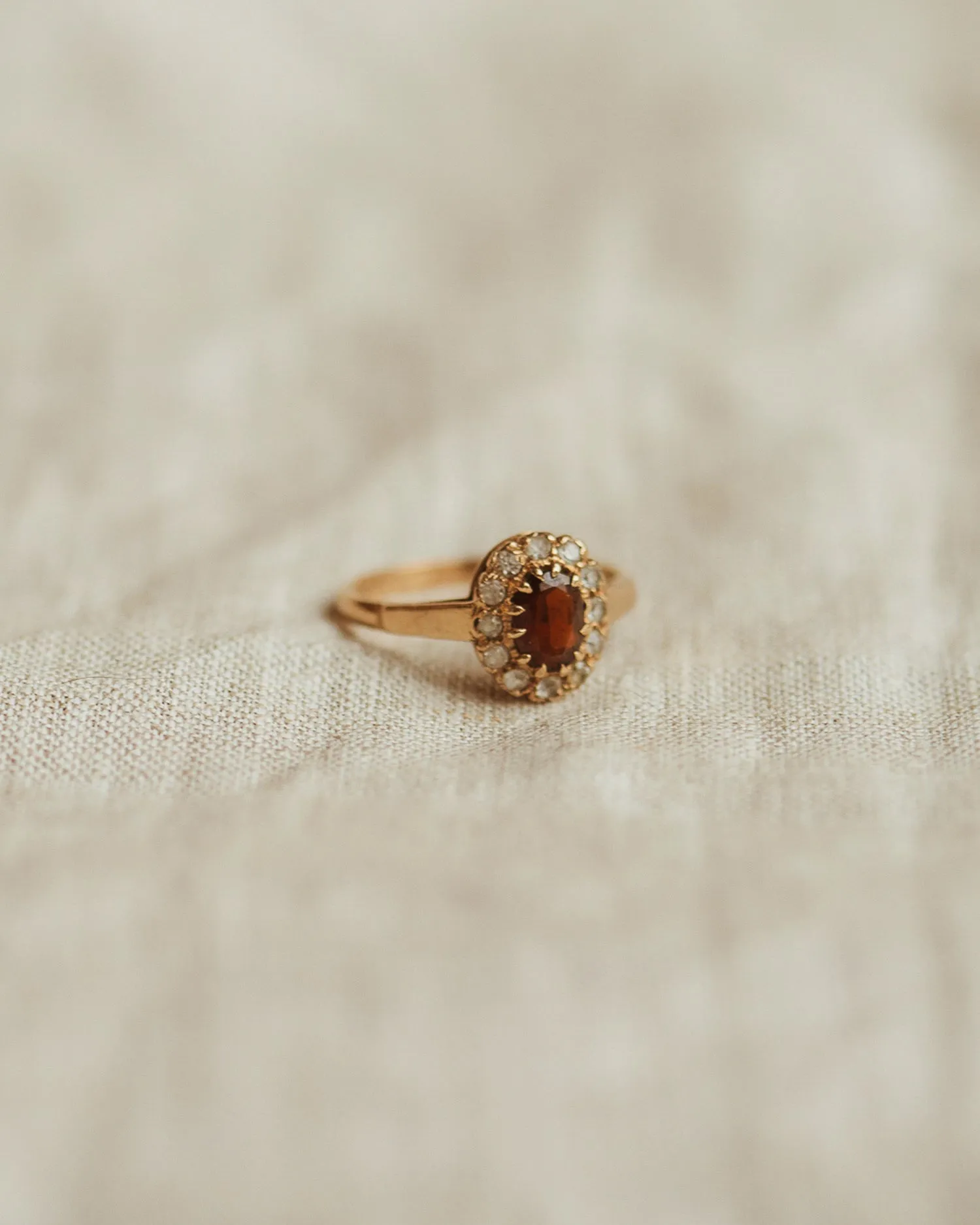 Jacinda 1965 9ct Gold Garnet Cluster Ring sold by Rock n Rose product image thumbnail 3