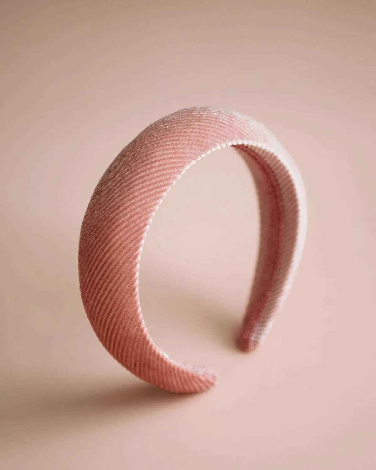 Vera Blush Pink Velvet Padded Headband sold by Rock n Rose product image thumbnail 3
