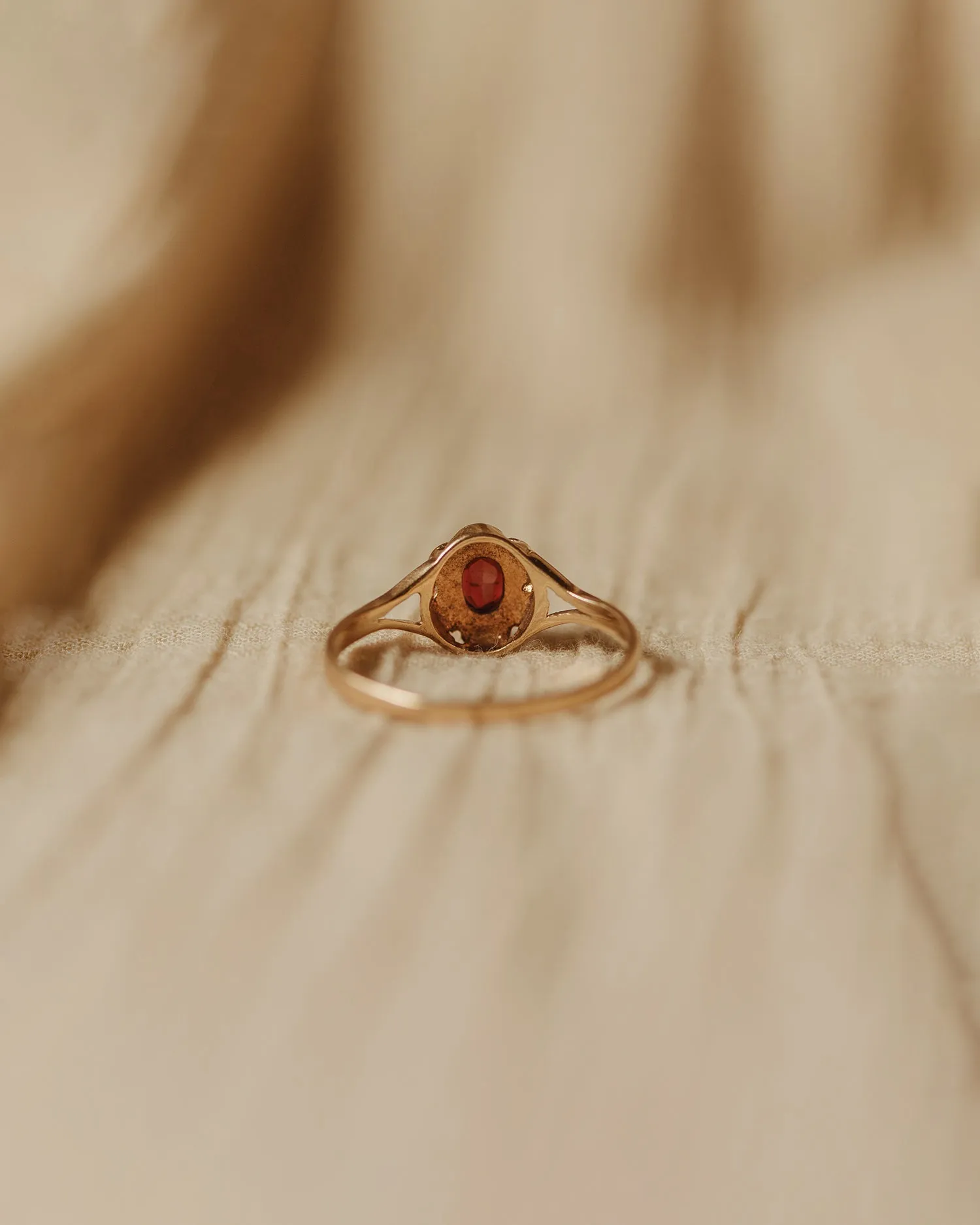 Nora 9ct Gold Garnet Ring sold by Rock n Rose product image thumbnail 5