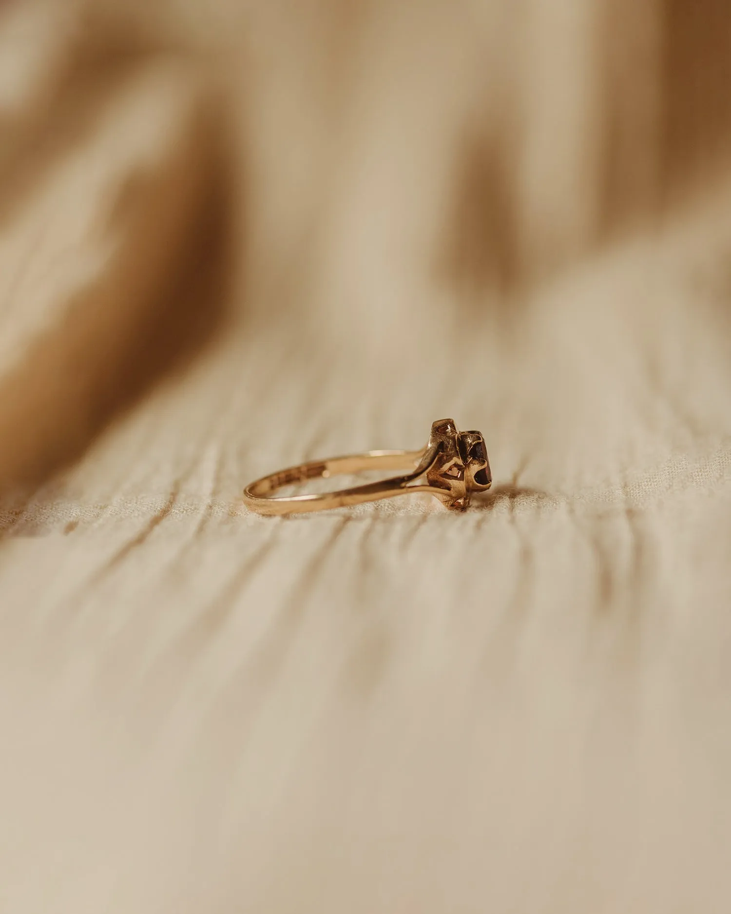 Nora 9ct Gold Garnet Ring sold by Rock n Rose product image thumbnail 4