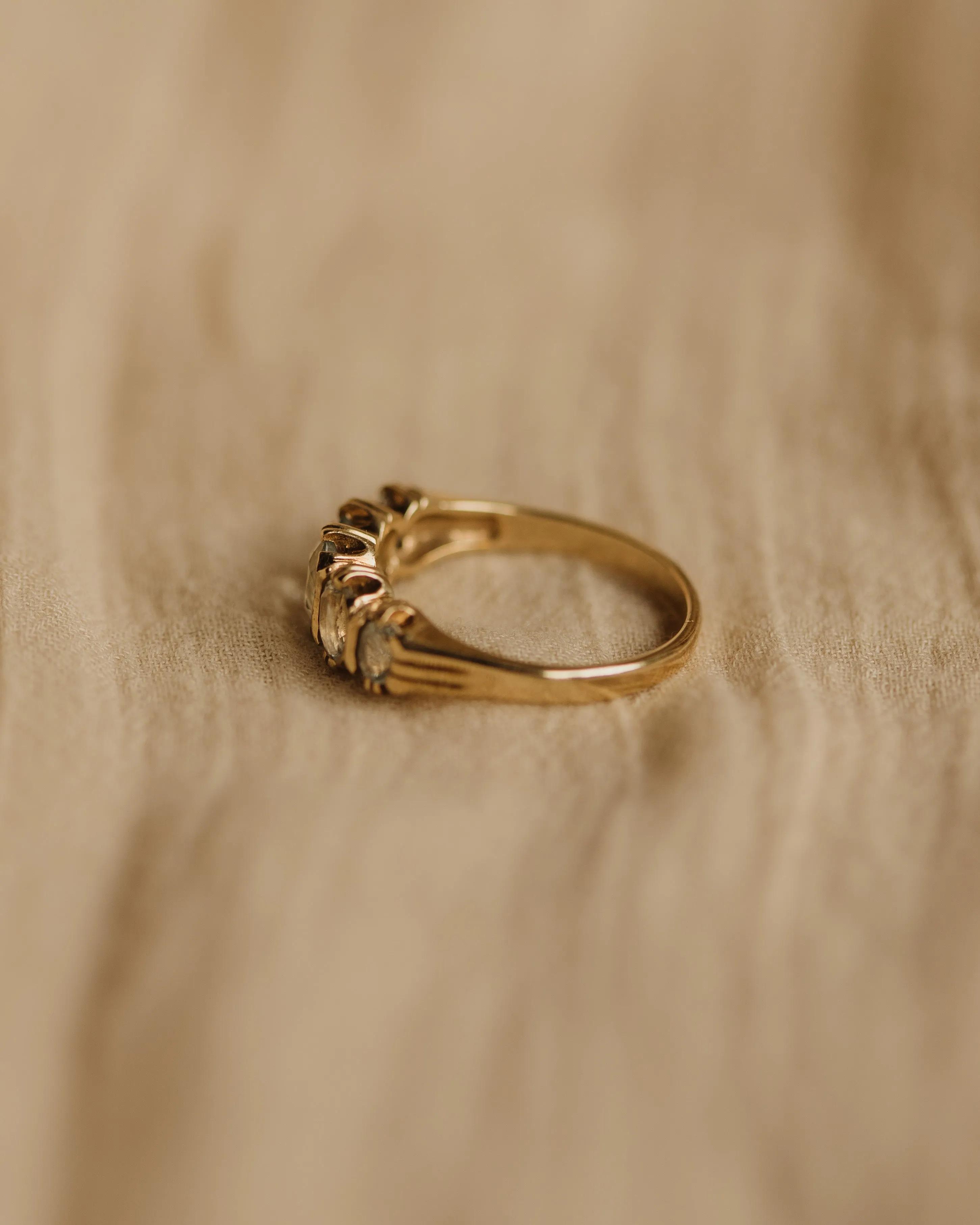 Betty Vintage 9ct Gold Aquamarine Ring sold by Rock n Rose product image thumbnail 5