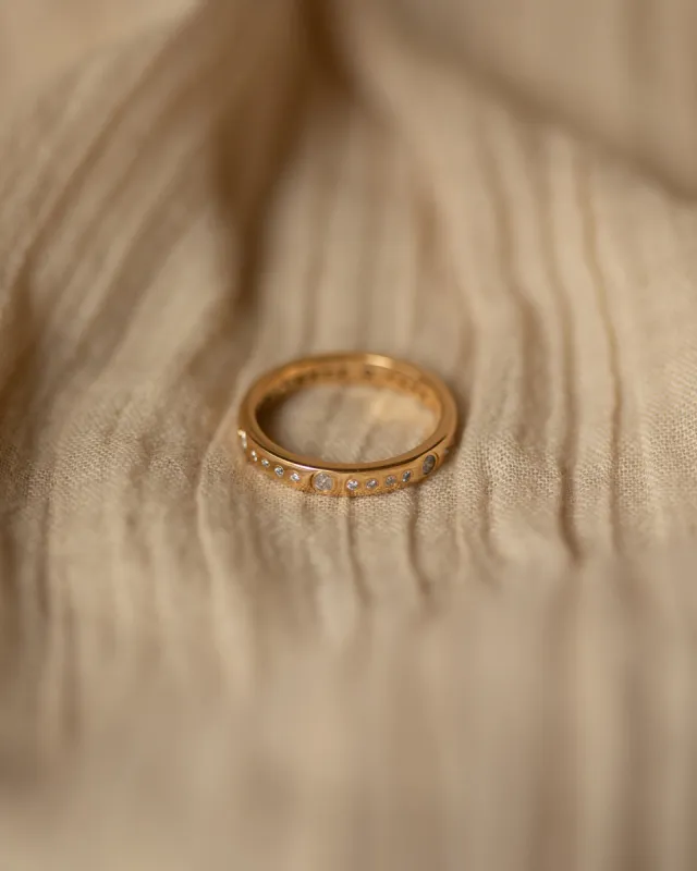 Audrey Vintage 18ct Gold Diamond Eternity Ring sold by Rock n Rose