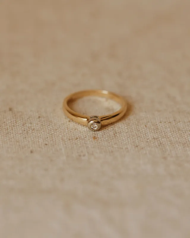 Maria 9ct Gold Solitaire Diamond Ring sold by Rock n Rose